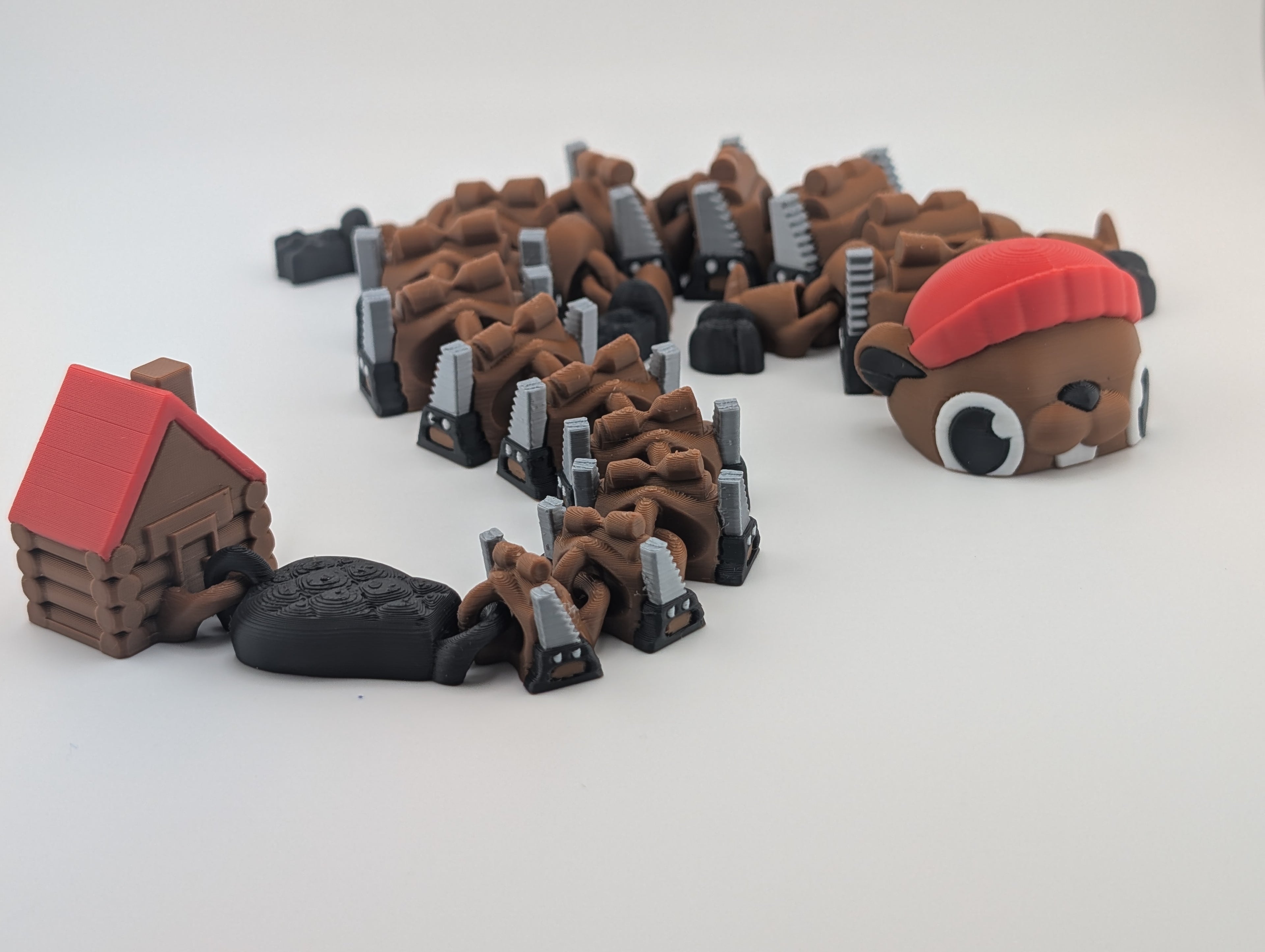 Flexi Beaver Dragon – 17" Articulating Fidget Friend!