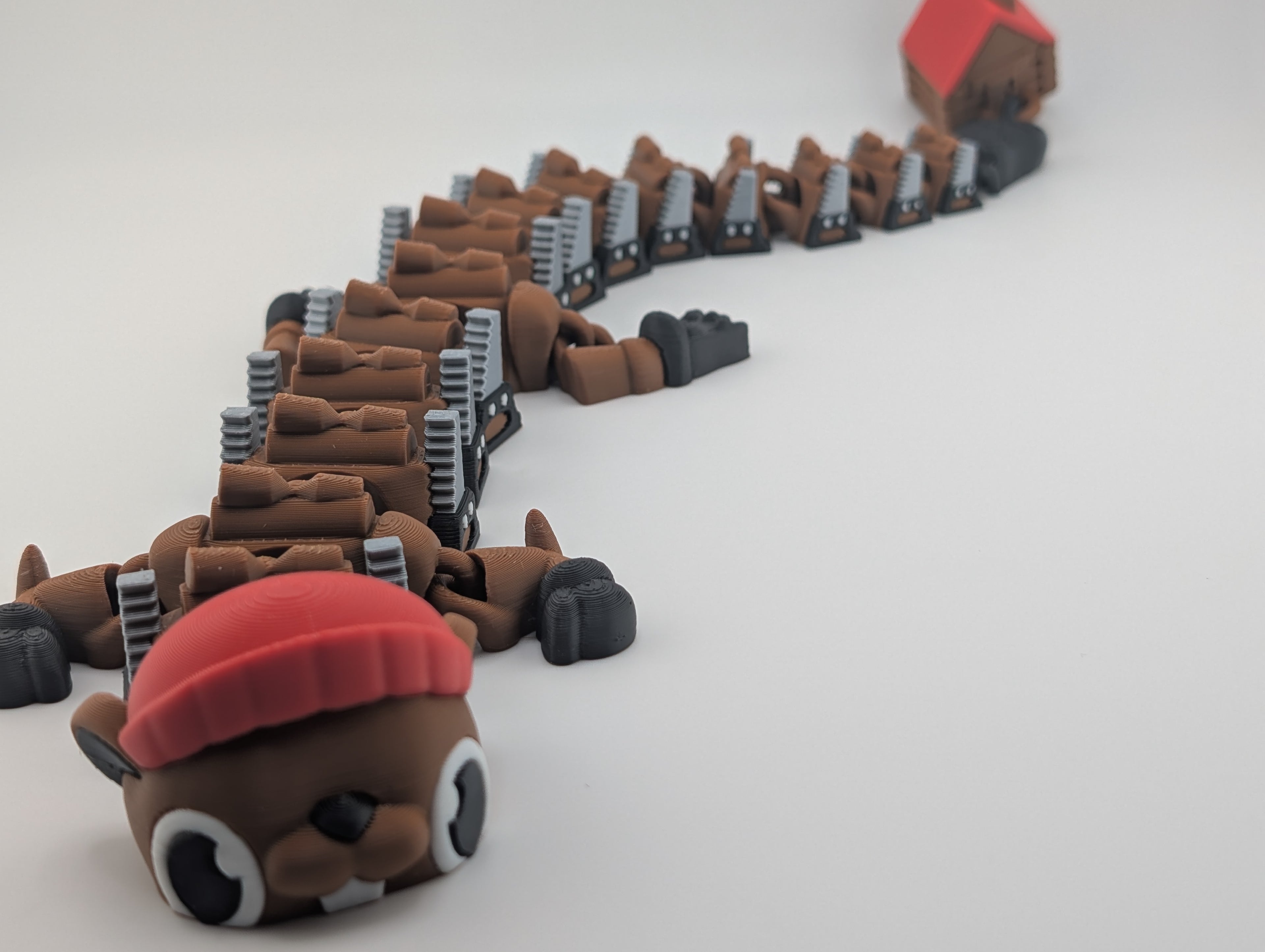 Flexi Beaver Dragon – 17" Articulating Fidget Friend!