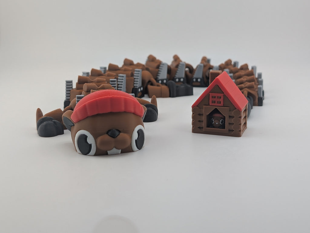 Flexi Beaver Dragon – 17" Articulating Fidget Friend!