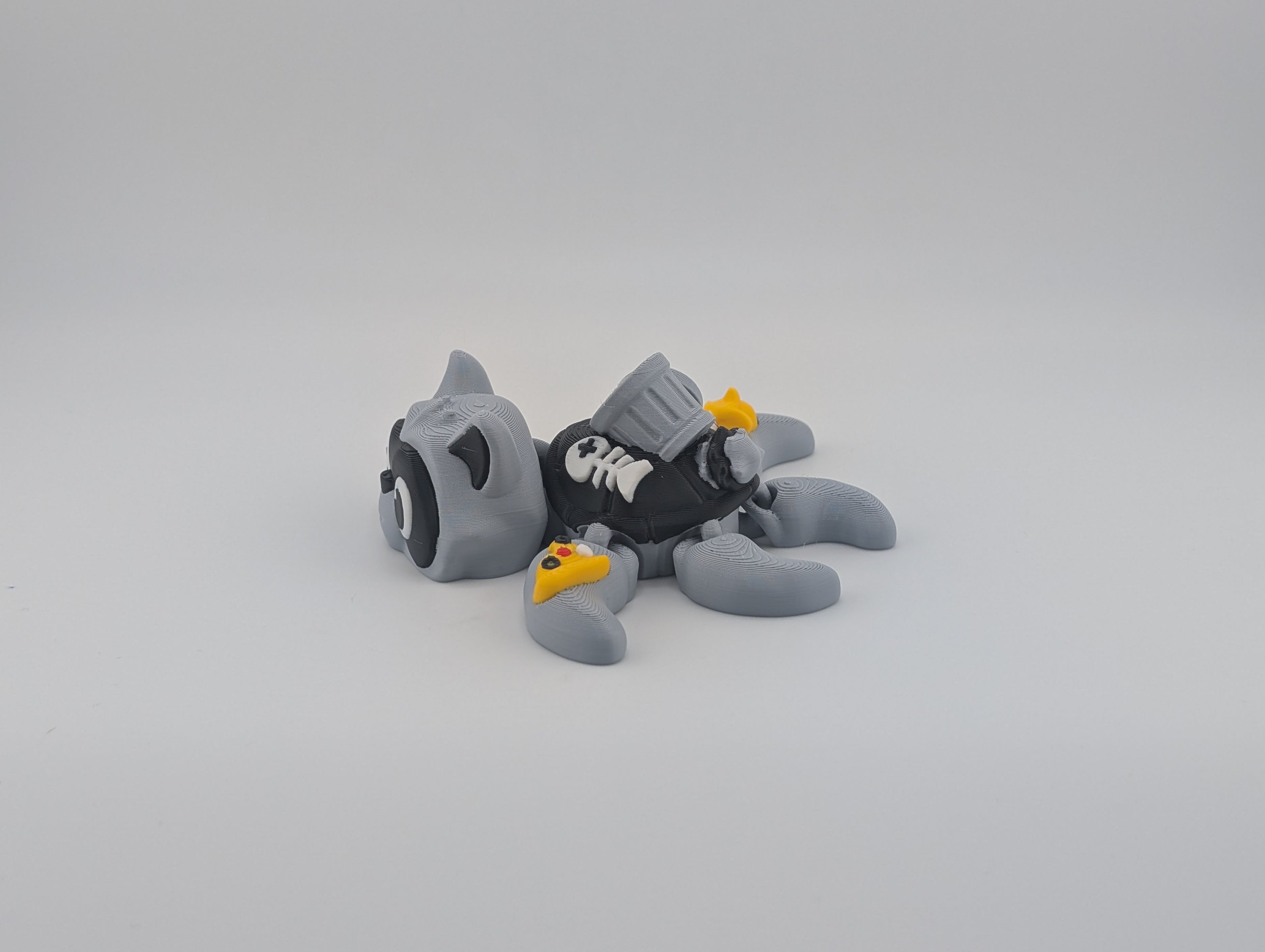 Trash Panda Turtle Flexi – 4"x4" PLA Collectible