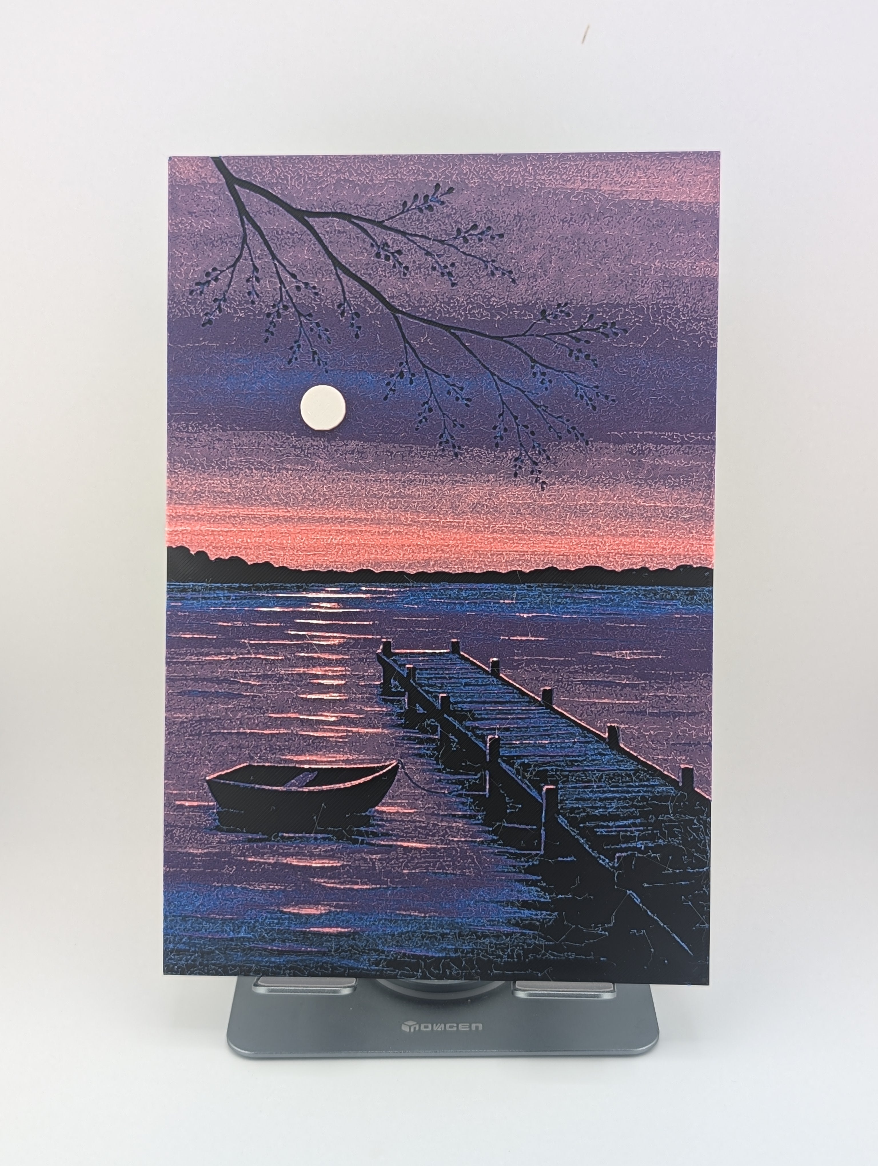 Sunset on the Lake – Chroma Canvas Wall Art Sold with or without frame
