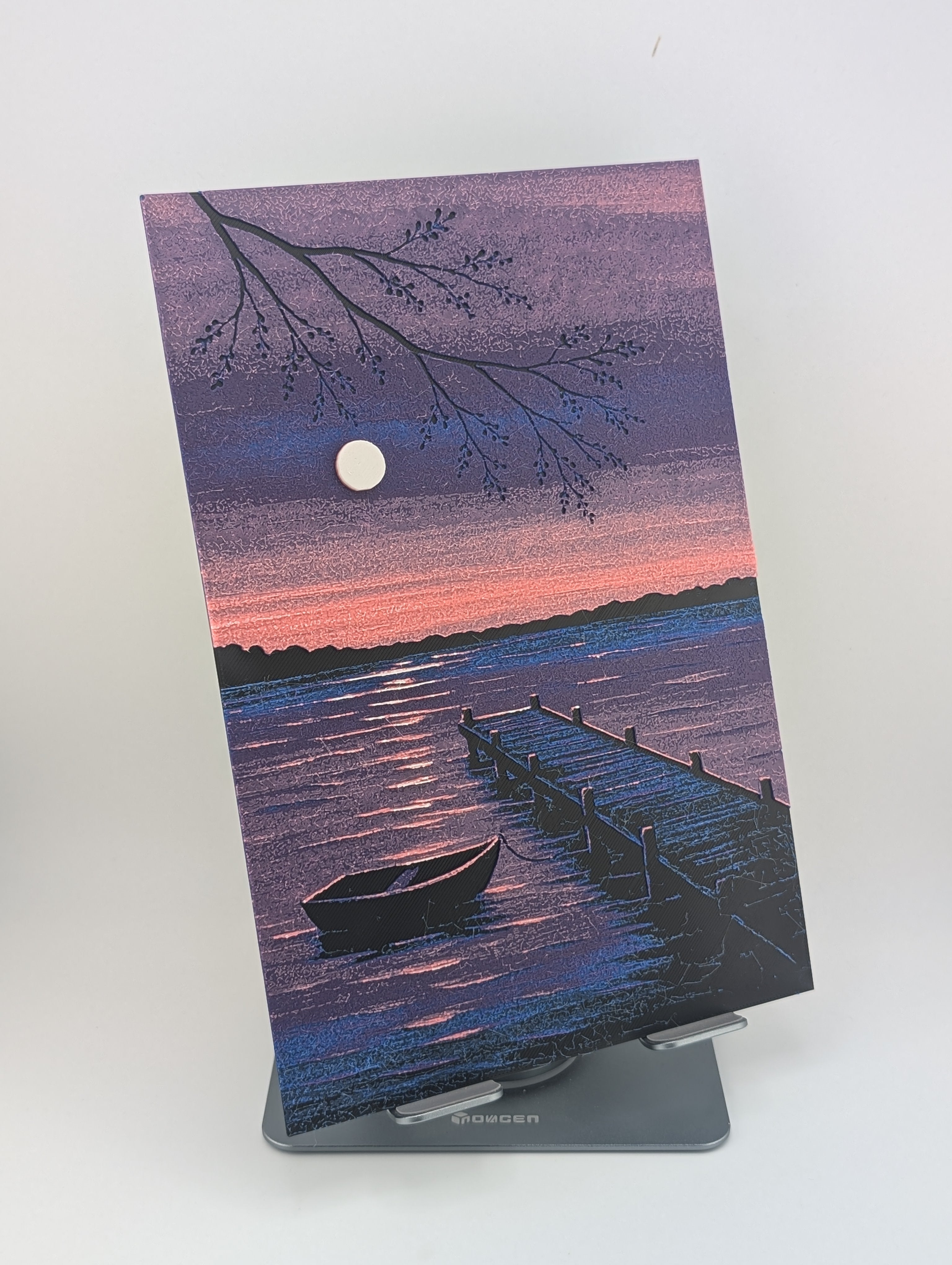 Sunset on the Lake – Chroma Canvas Wall Art Sold with or without frame