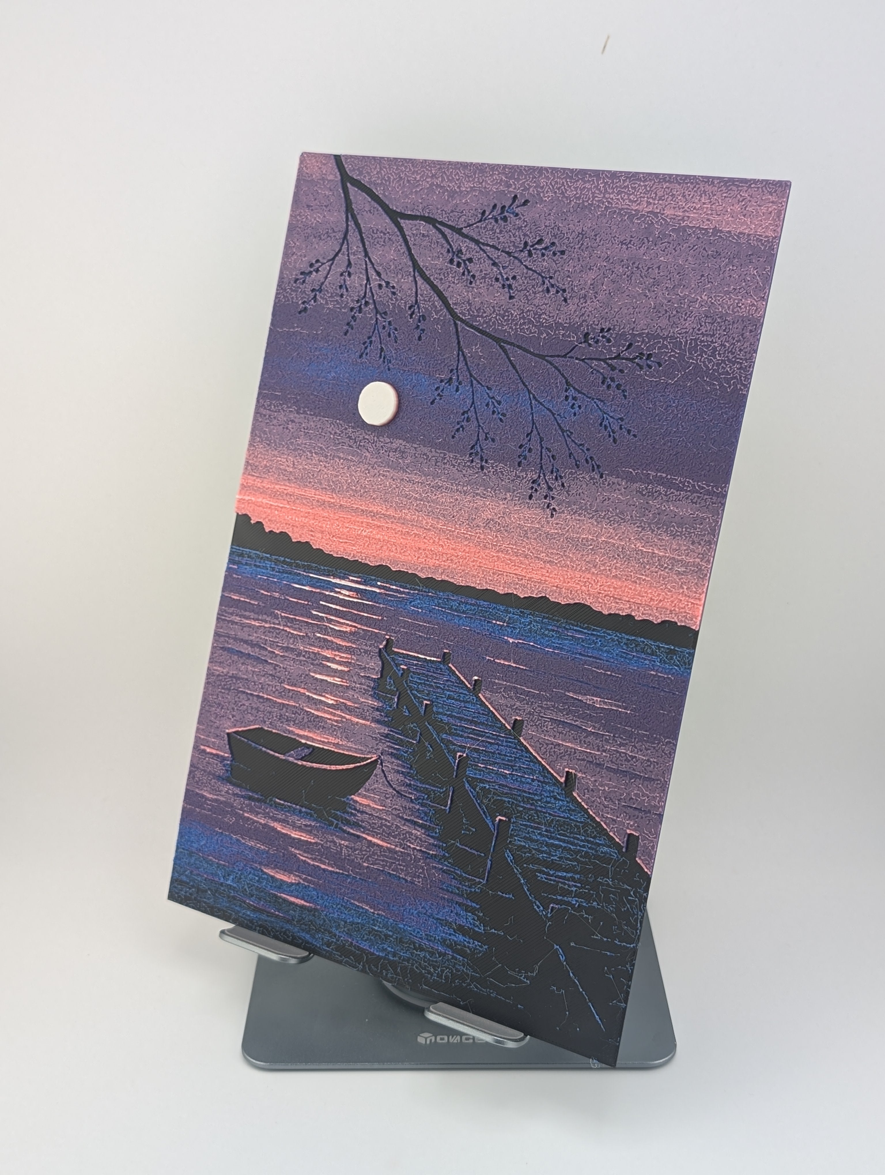 Sunset on the Lake – Chroma Canvas Wall Art Sold with or without frame