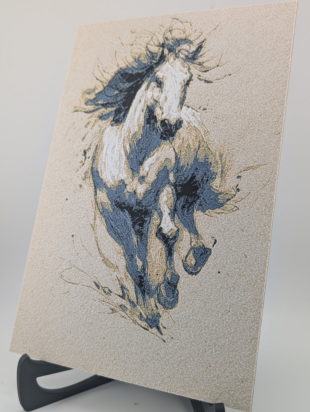 Chroma Canvas Running Horse – PLA Art Print