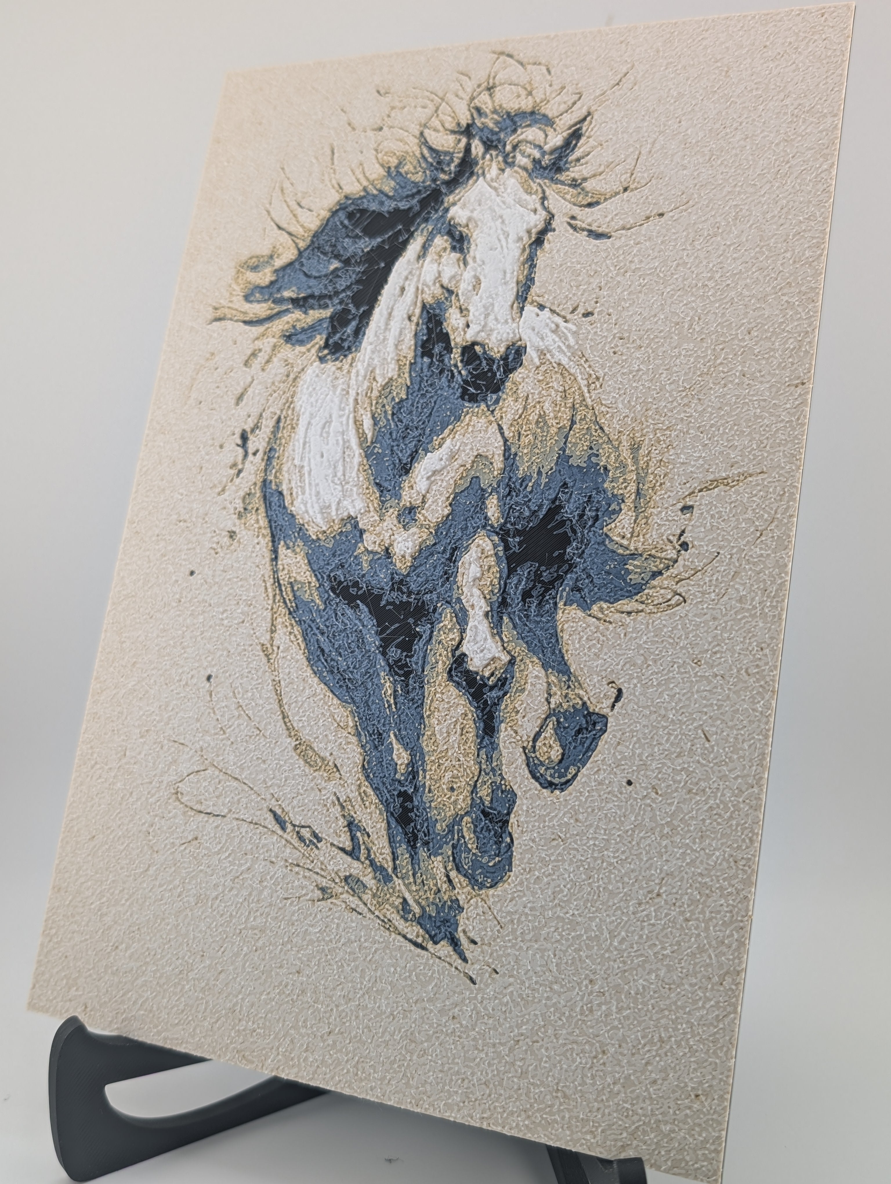 Chroma Canvas Running Horse – PLA Art Print