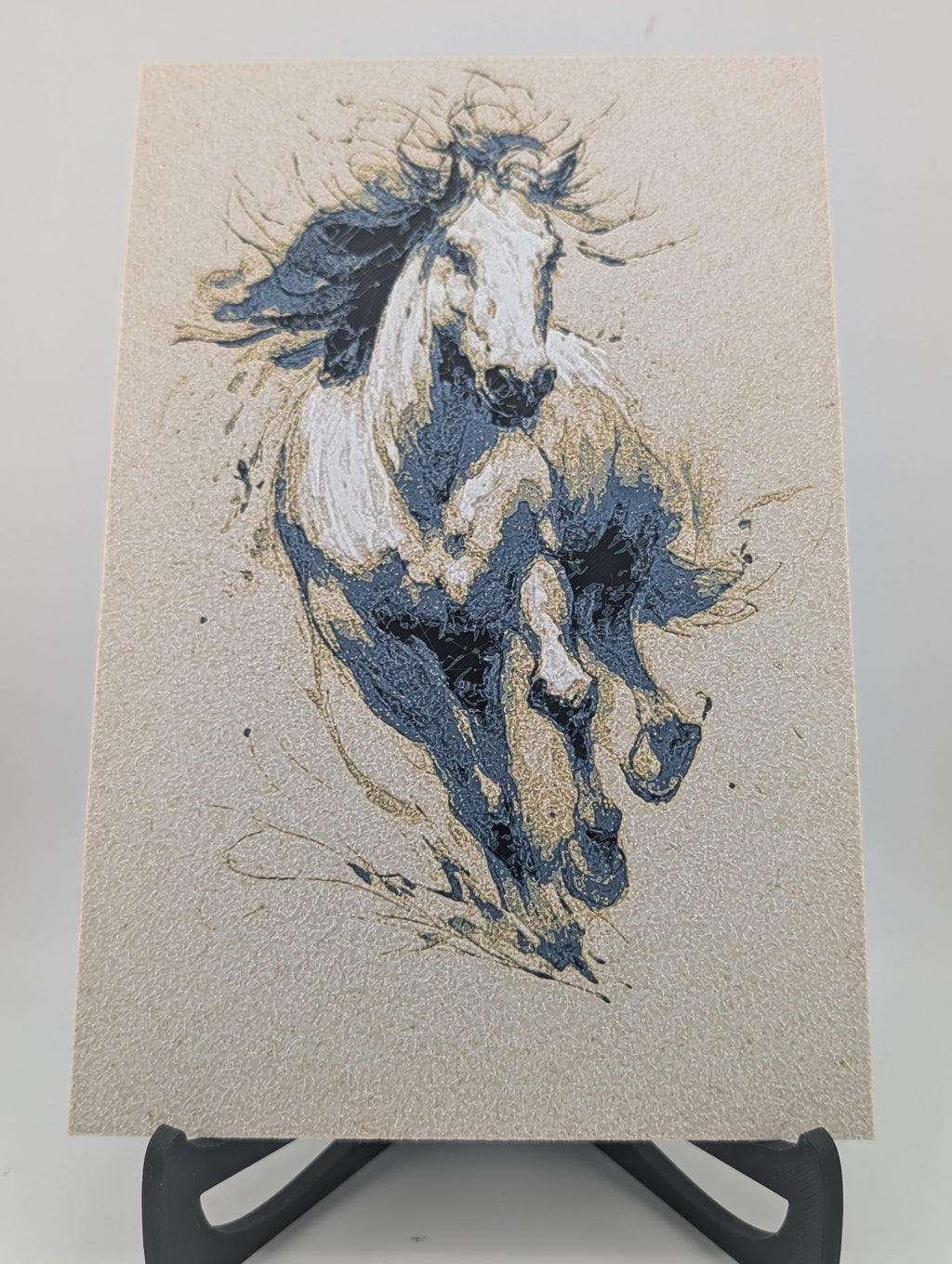 Chroma Canvas Running Horse – PLA Art Print