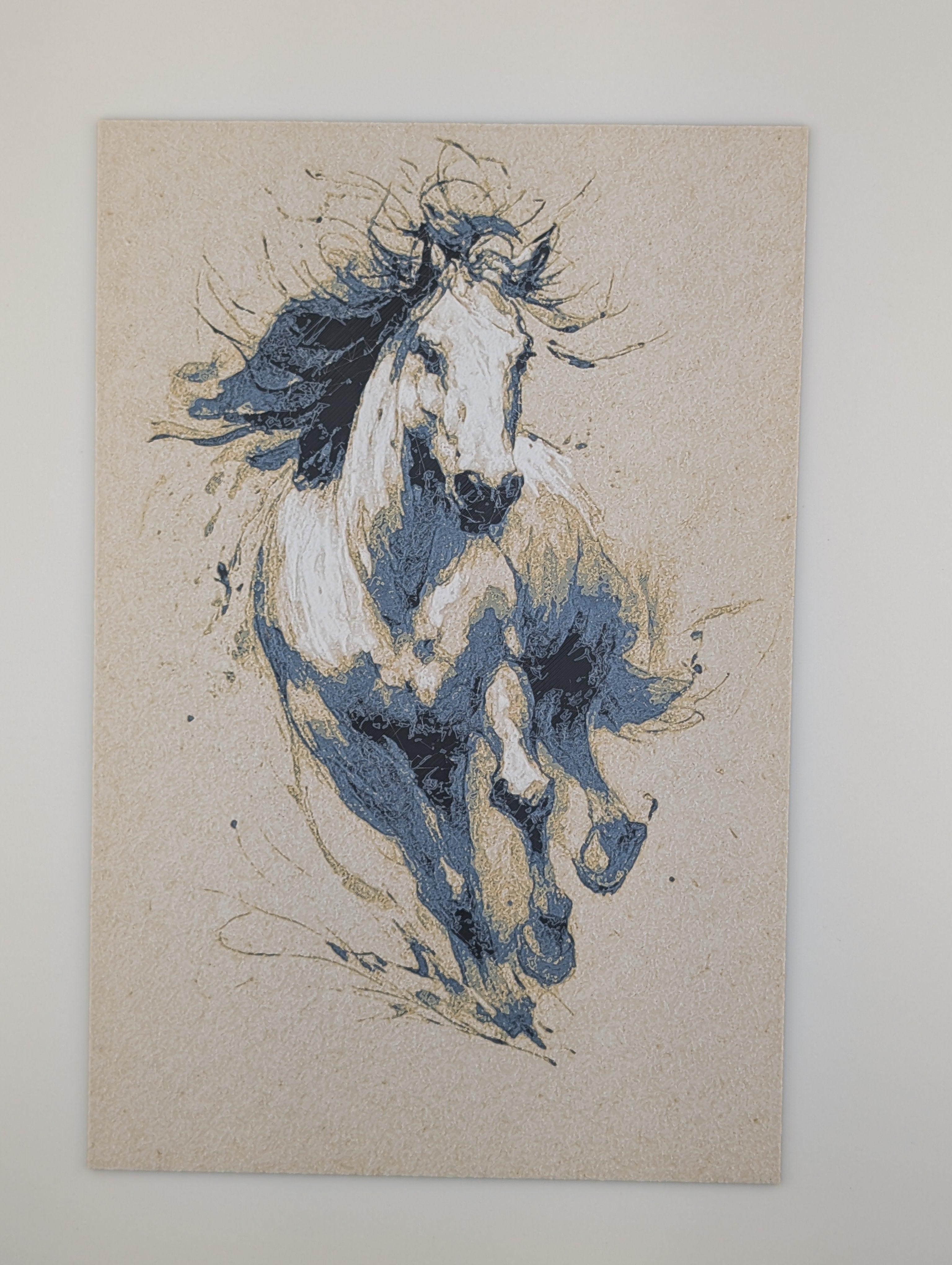 Chroma Canvas Running Horse – PLA Art Print