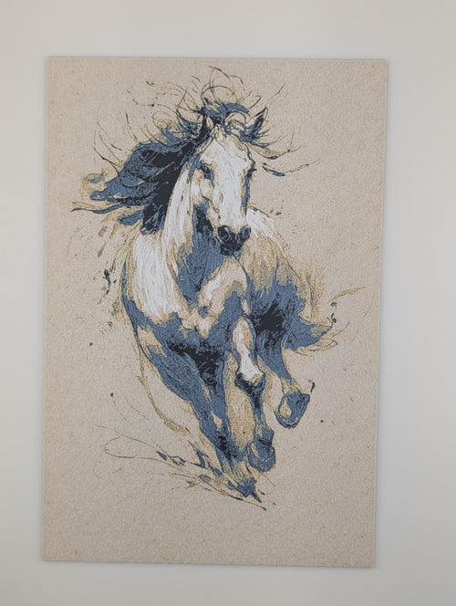 Chroma Canvas Running Horse – PLA Art Print