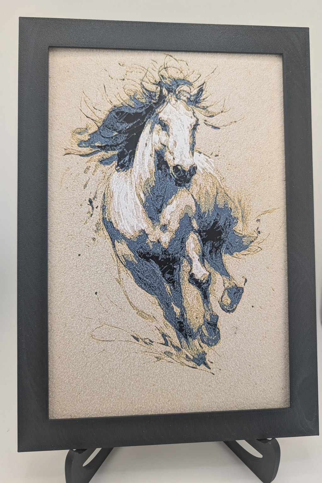 Chroma Canvas Running Horse – PLA Art Print