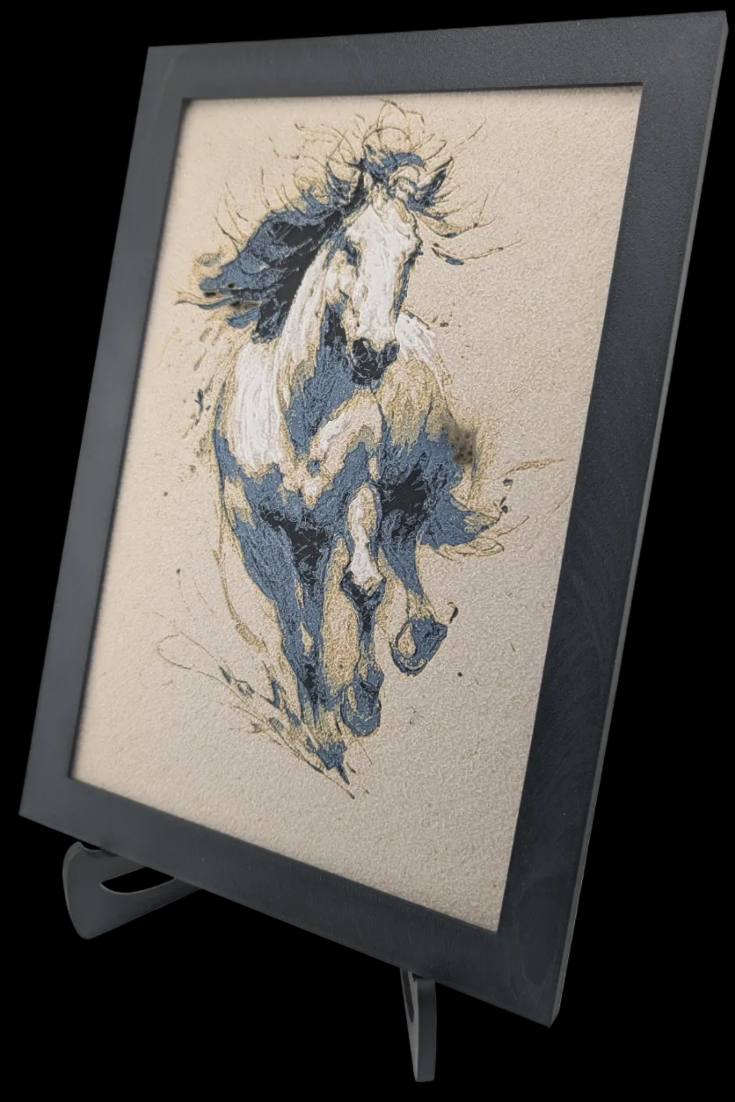 Chroma Canvas Running Horse – PLA Art Print