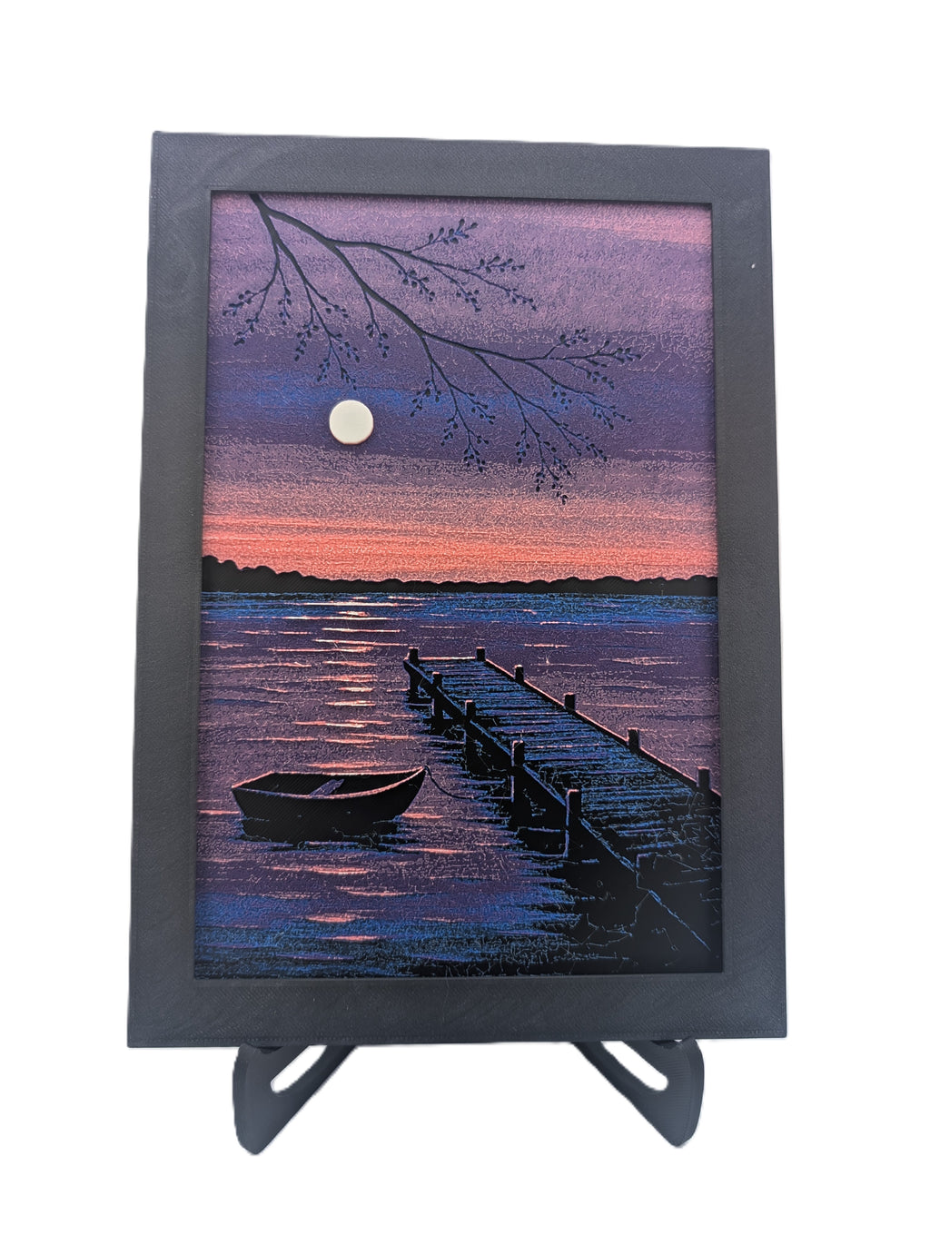 Sunset on the Lake – Chroma Canvas Wall Art Sold with or without frame