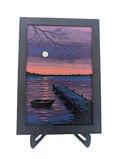 Sunset on the Lake – Chroma Canvas Wall Art Sold with or without frame