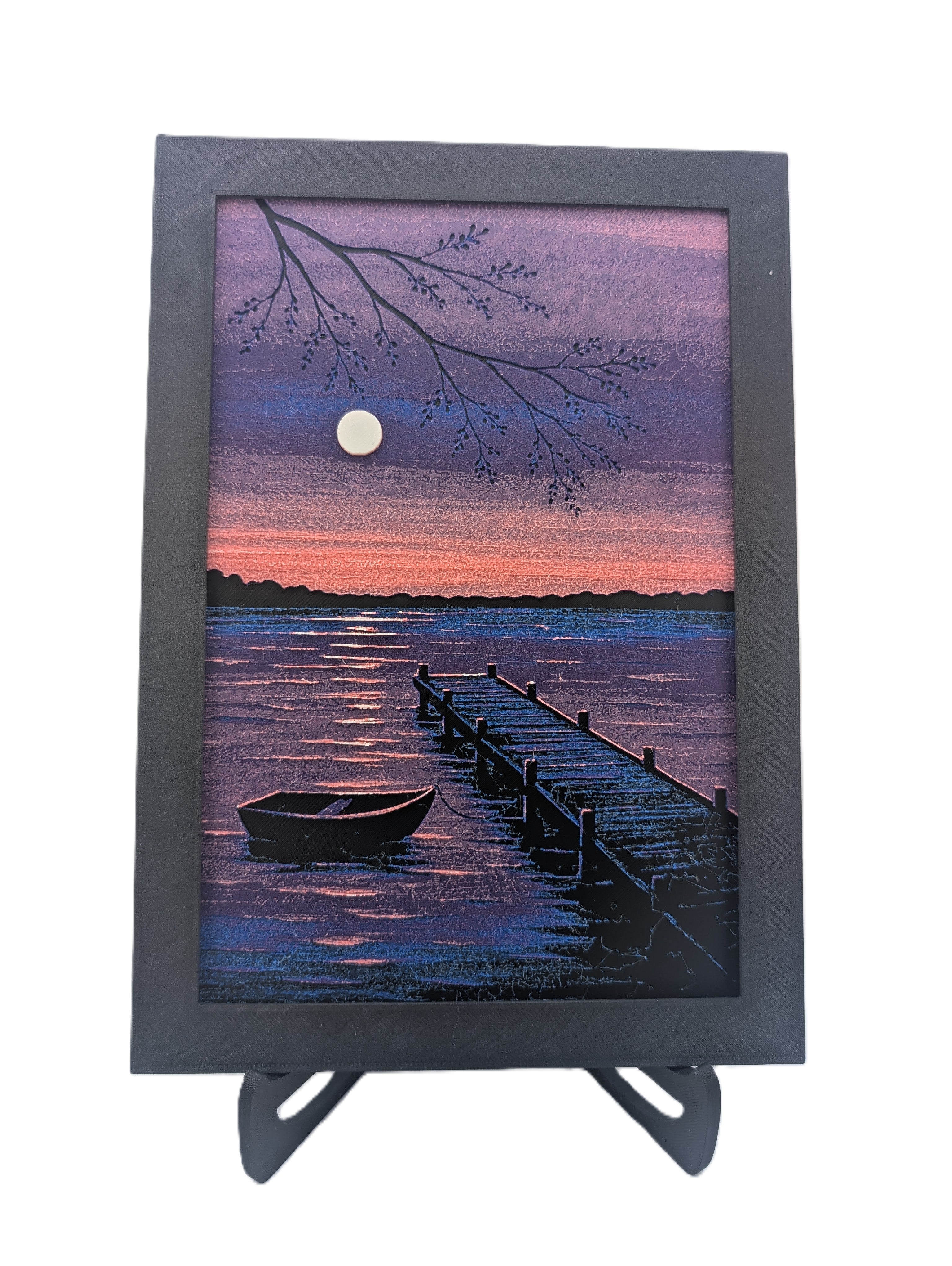 Sunset on the Lake – Chroma Canvas Wall Art Sold with or without frame