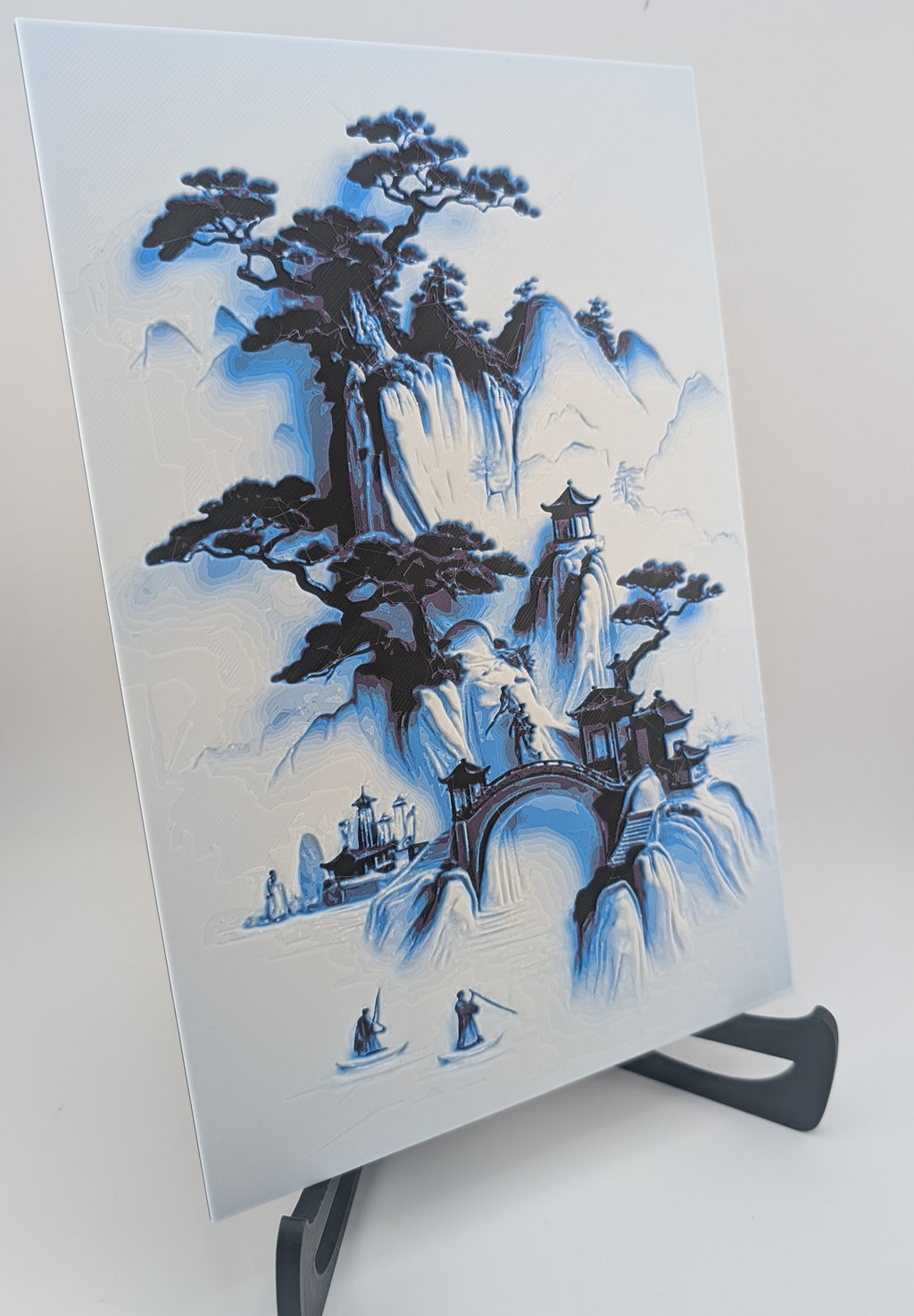 Japanese Blue Village – Chroma Canvas Art (Framed or Unframed)