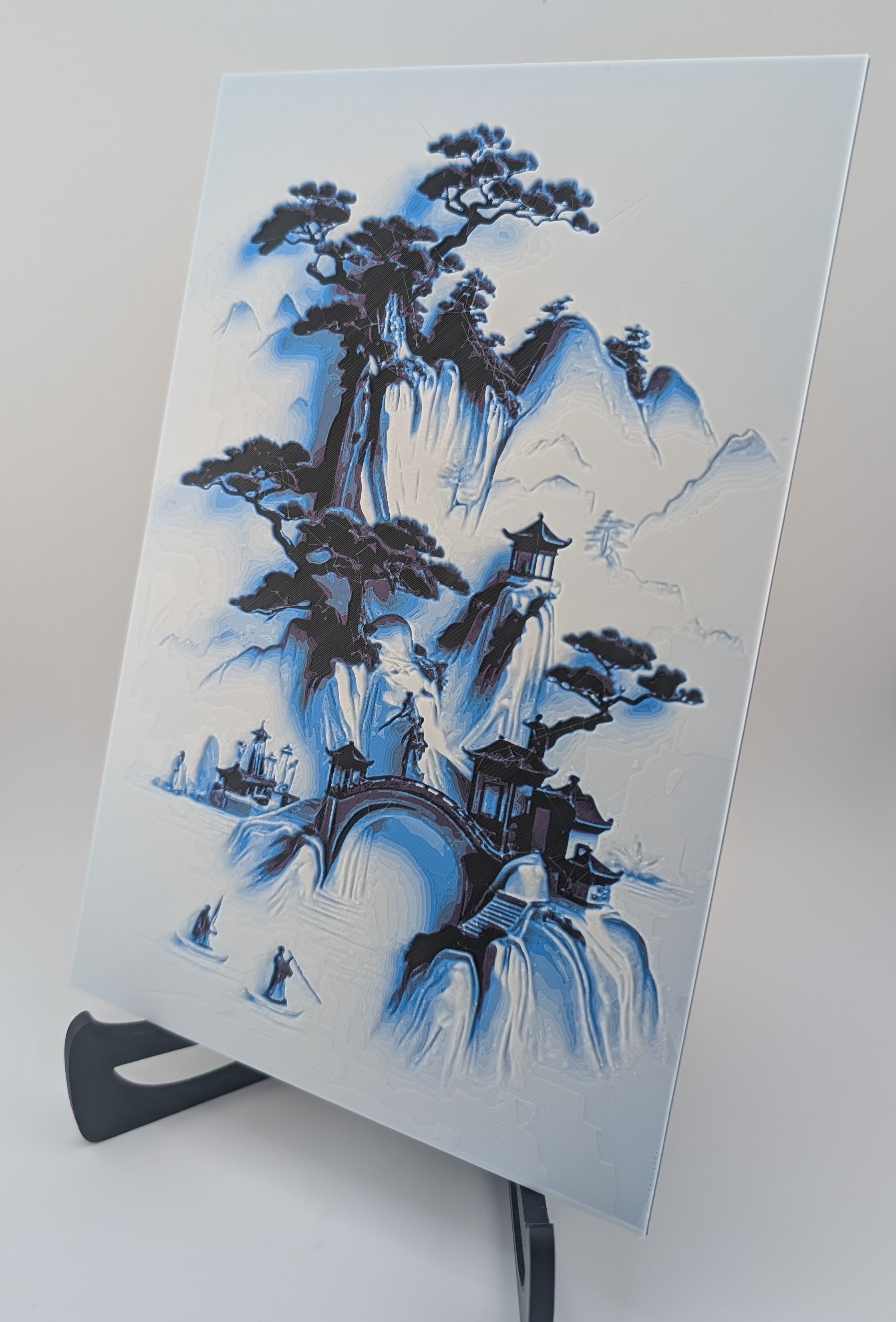 Japanese Blue Village – Chroma Canvas Art (Framed or Unframed)