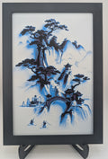 Japanese Blue Village – Chroma Canvas Art (Framed or Unframed)