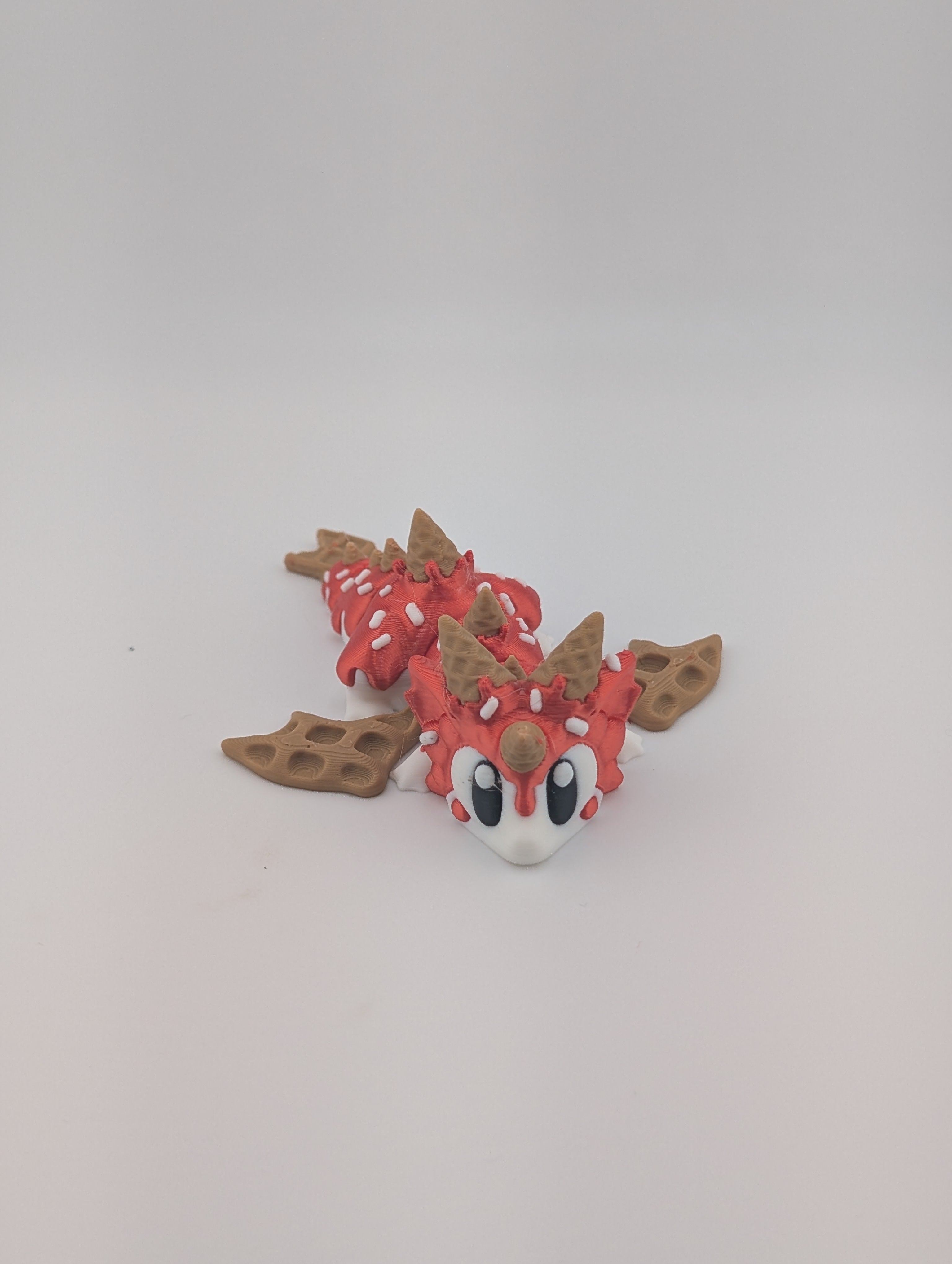 Waffle Cone Egg + Baby Flexi Dragon Set