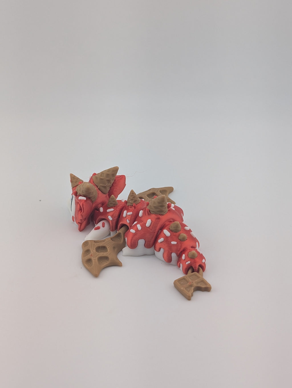 Waffle Cone Egg + Baby Flexi Dragon Set