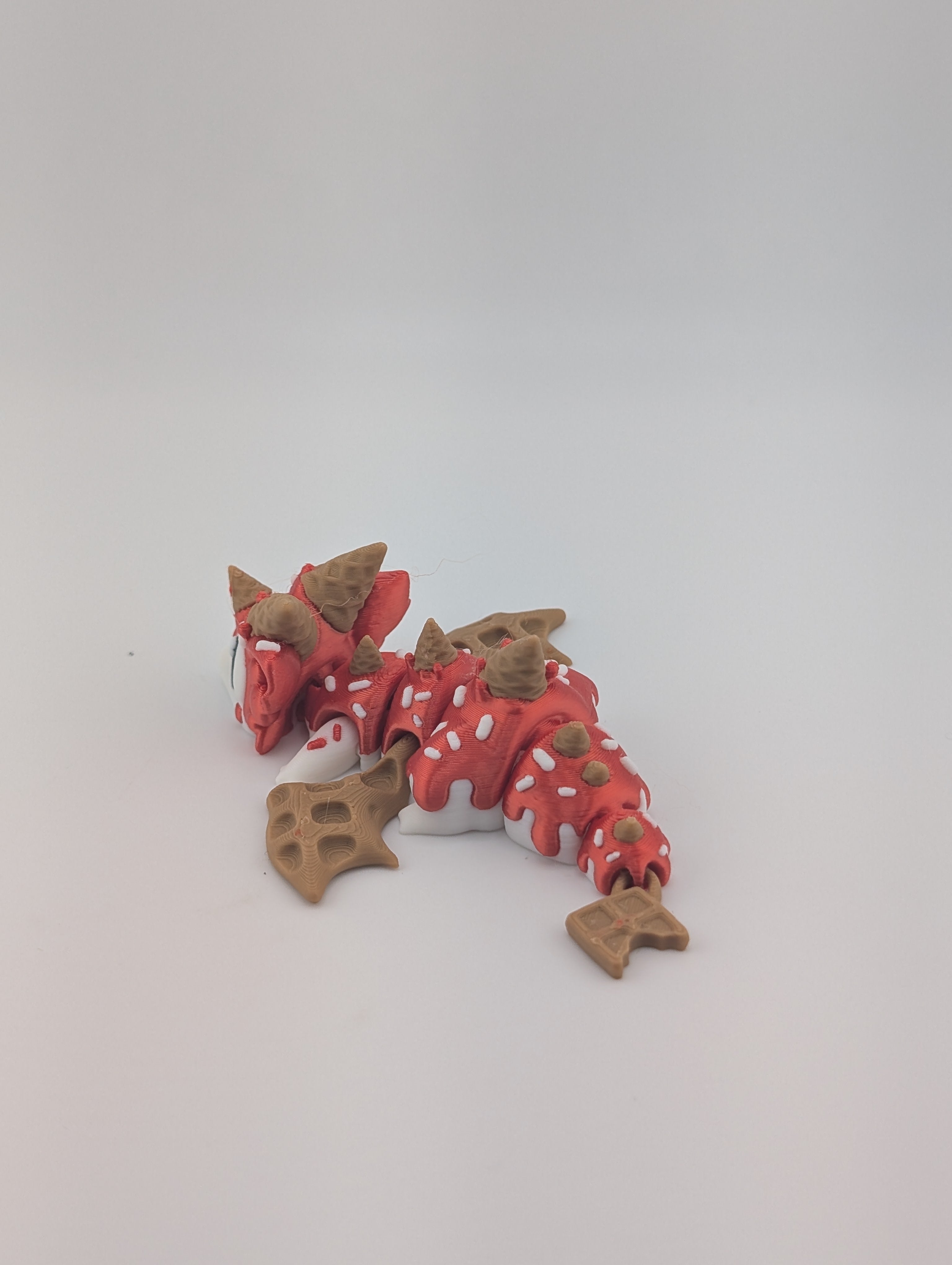 Waffle Cone Egg + Baby Flexi Dragon Set