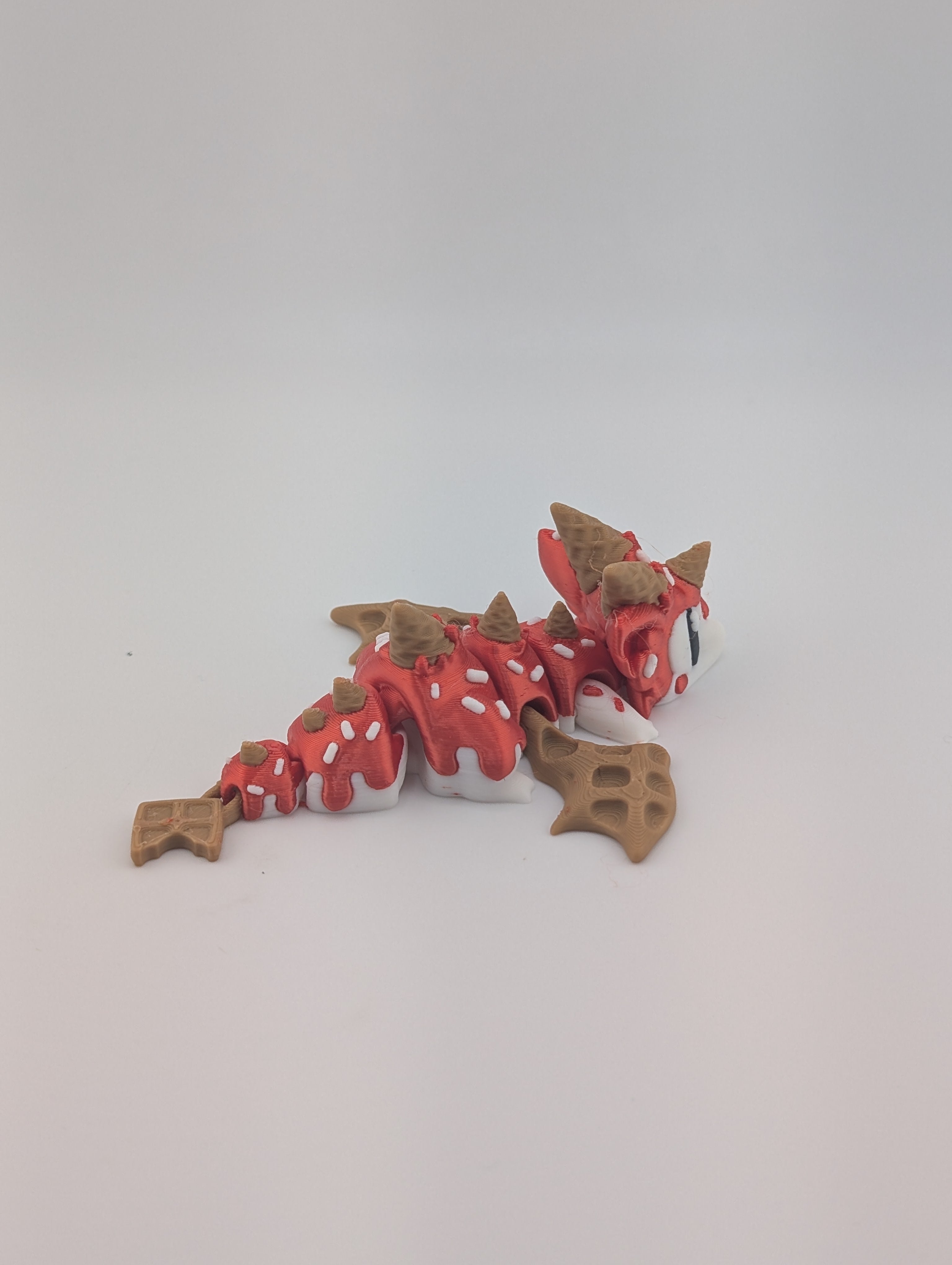 Waffle Cone Egg + Baby Flexi Dragon Set
