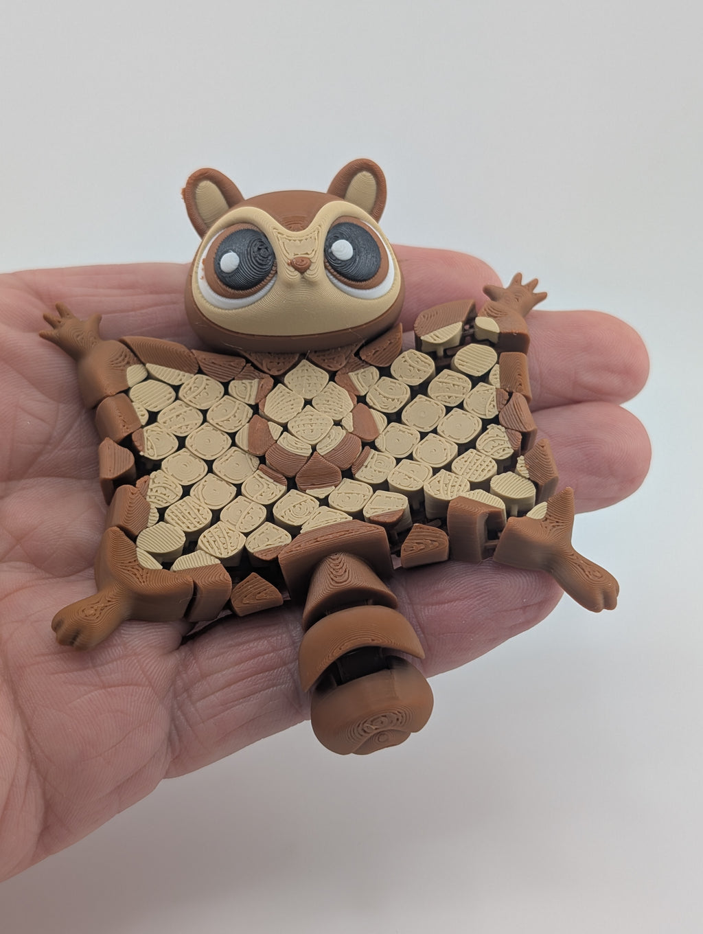 🐿️✨ Mesh-Flexi Squirrel! 🌰 3.5" Ultra-Fluid "Slinky" Body & Keychain Charm 🌳🌀