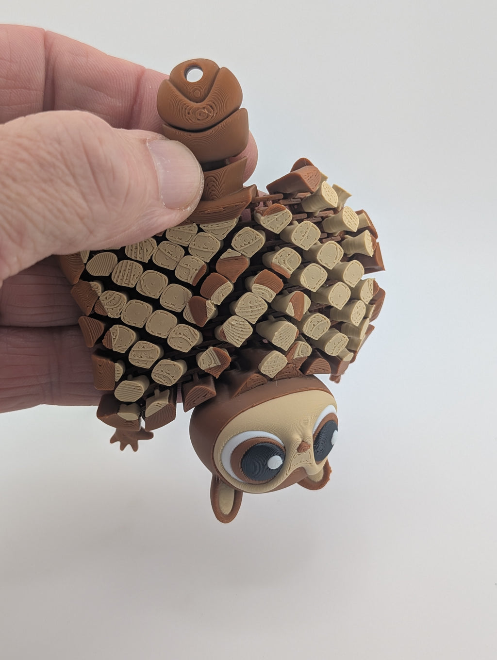 🐿️✨ Mesh-Flexi Squirrel! 🌰 3.5" Ultra-Fluid "Slinky" Body & Keychain Charm 🌳🌀