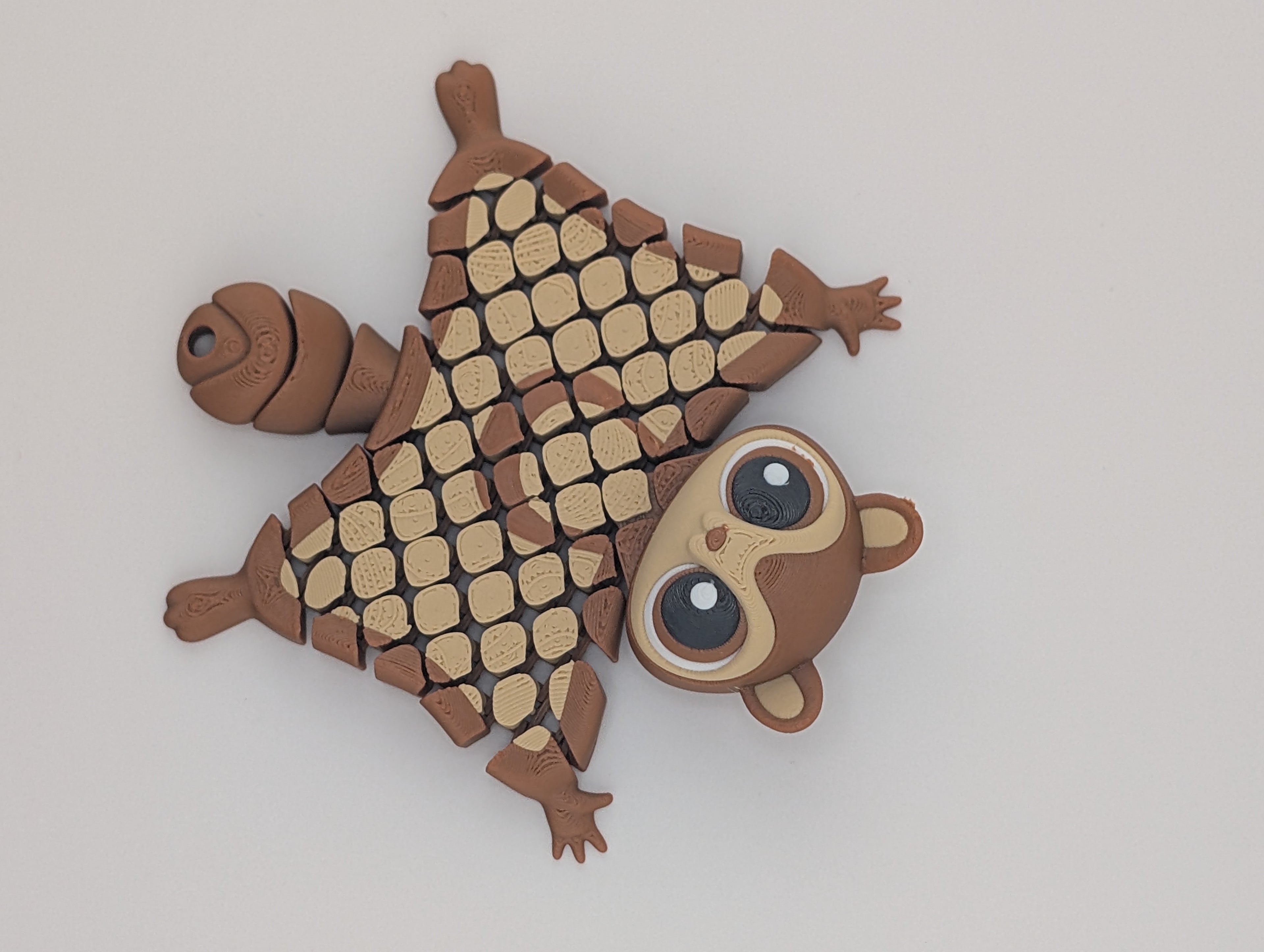 🐿️✨ Mesh-Flexi Squirrel! 🌰 3.5" Ultra-Fluid "Slinky" Body & Keychain Charm 🌳🌀