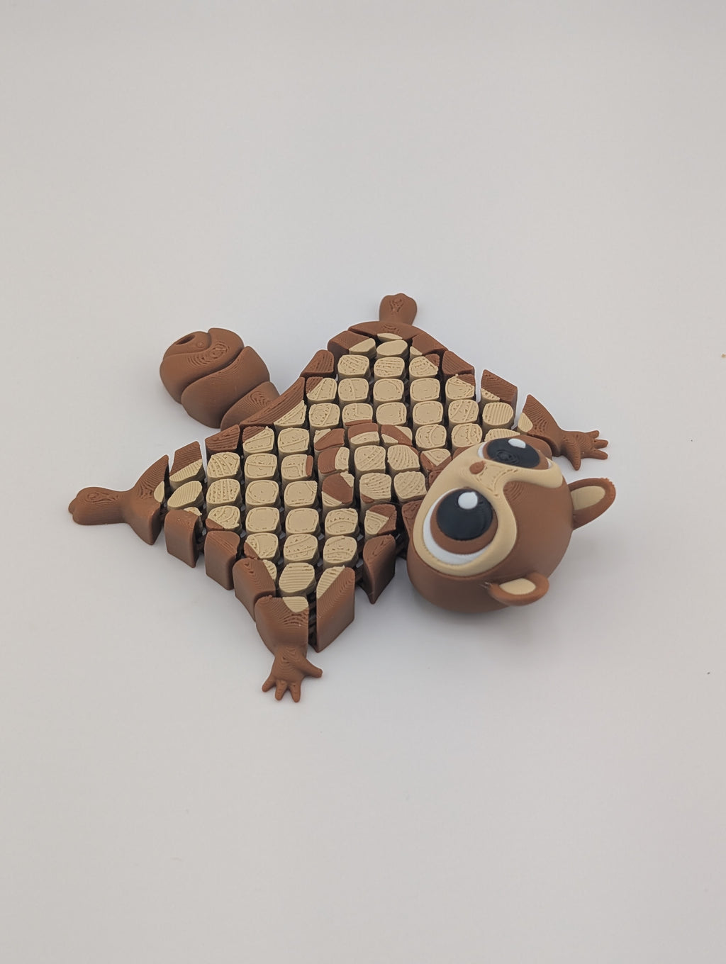 🐿️✨ Mesh-Flexi Squirrel! 🌰 3.5" Ultra-Fluid "Slinky" Body & Keychain Charm 🌳🌀