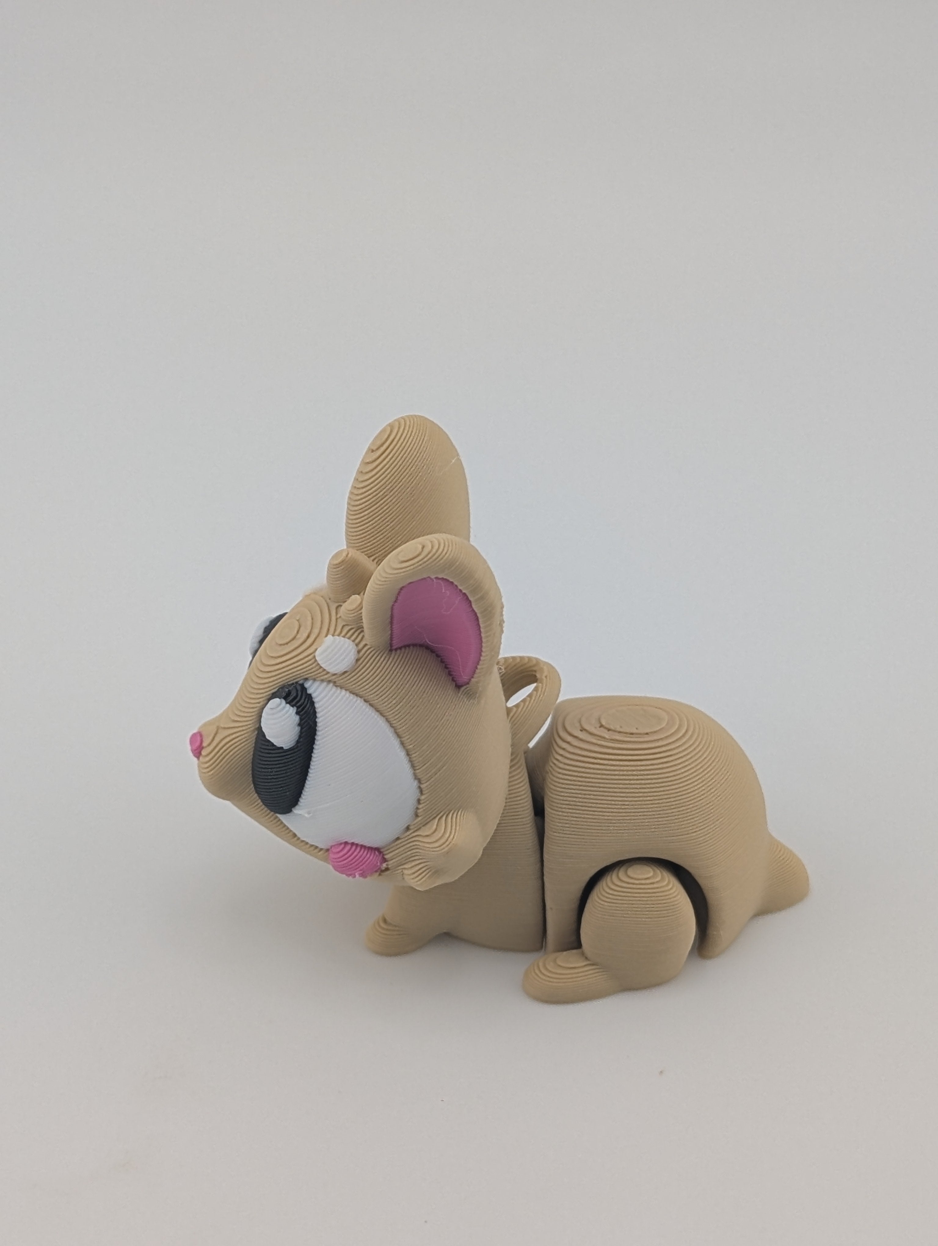 Mini Flexi Bunny Keychain Charm