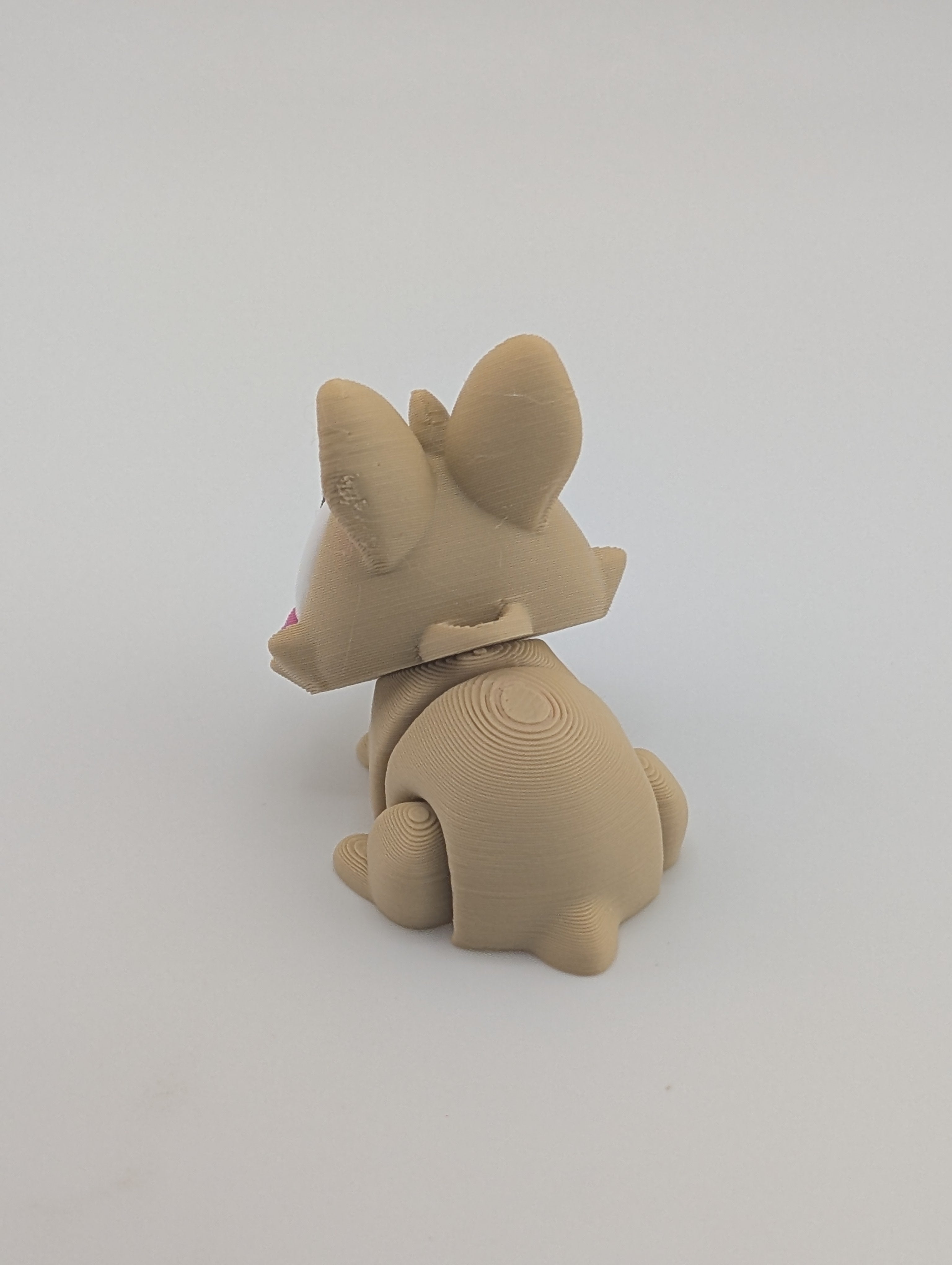 Mini Flexi Bunny Keychain Charm