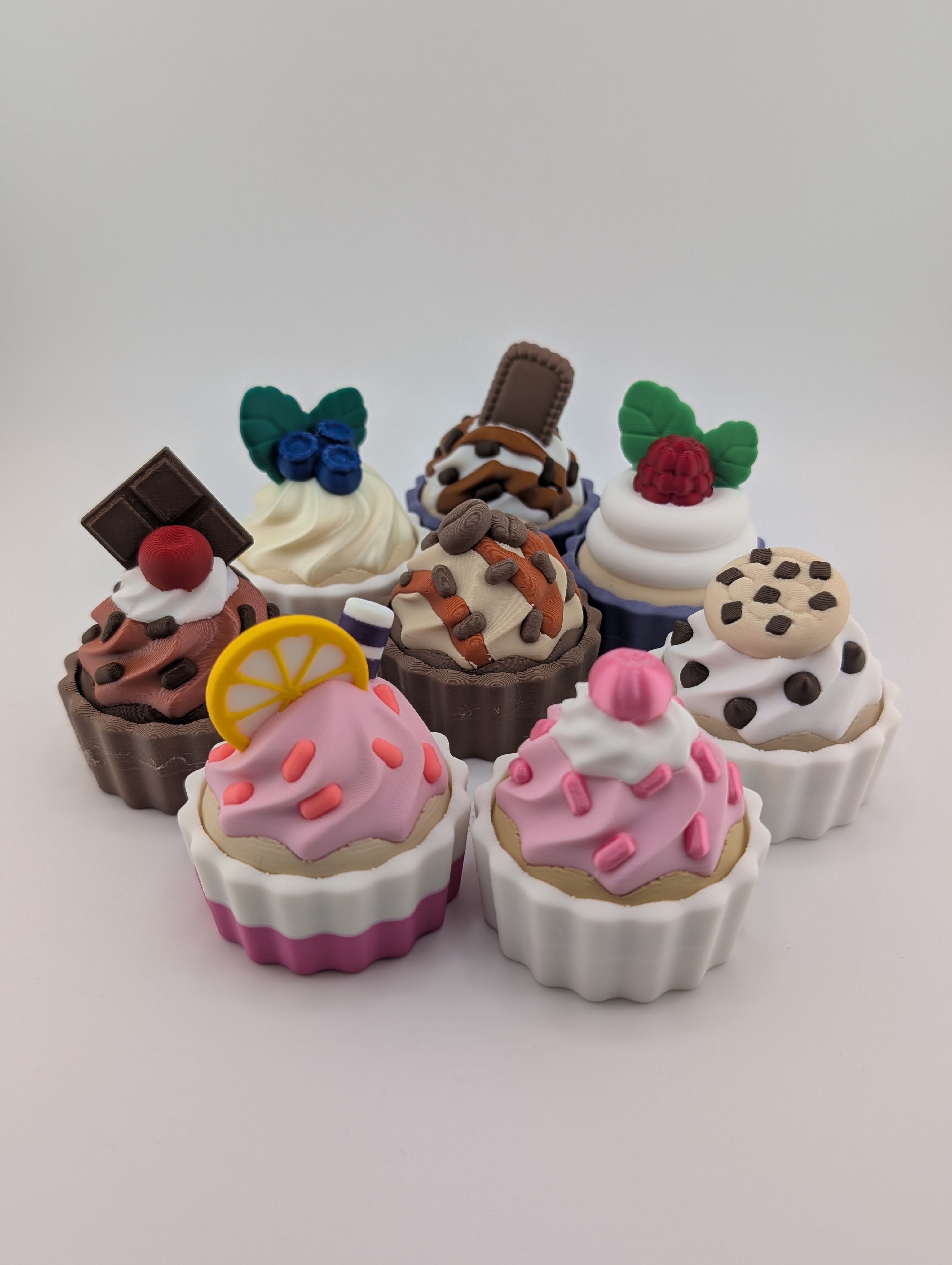 Cupcake Fidget Clickers! ✨ Mechanical Switch Sensory Toy - 8 Flavor Styles 🍪