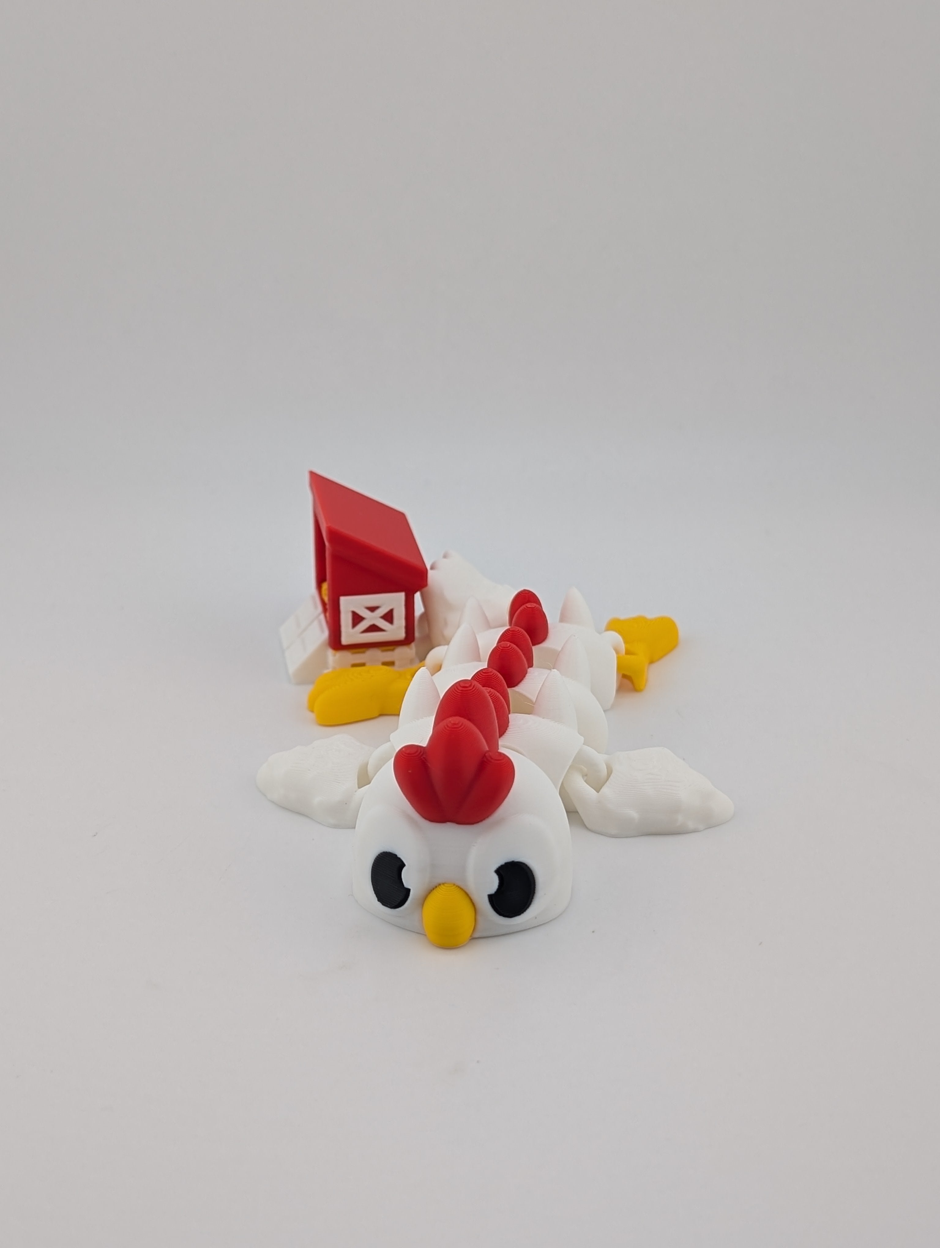 🐔🐉 The Mini Cluck-Dragon! 🥚 Articulated Chicken-Dragon with Coop Tail ✨🏠