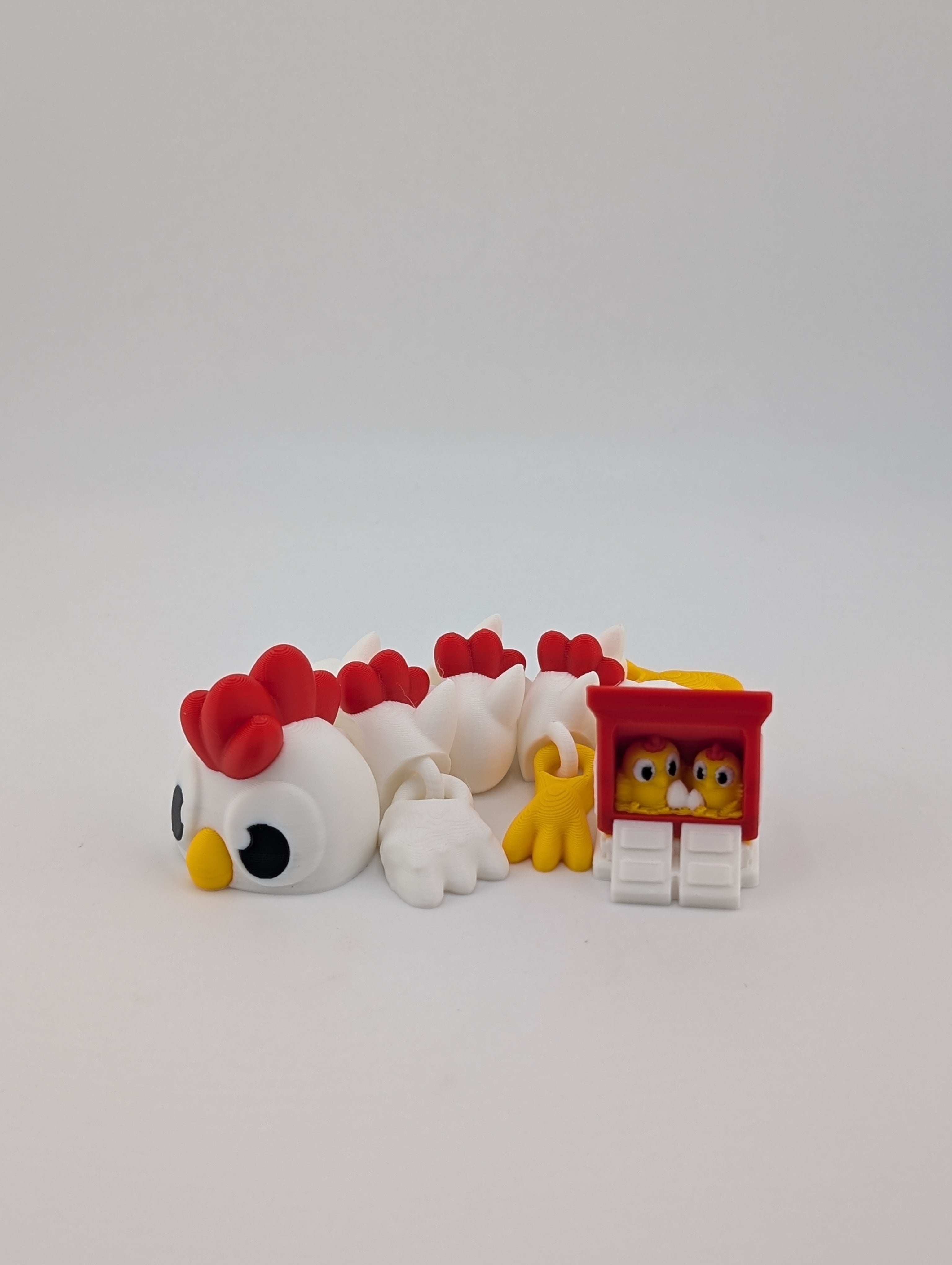 🐔🐉 The Mini Cluck-Dragon! 🥚 Articulated Chicken-Dragon with Coop Tail ✨🏠