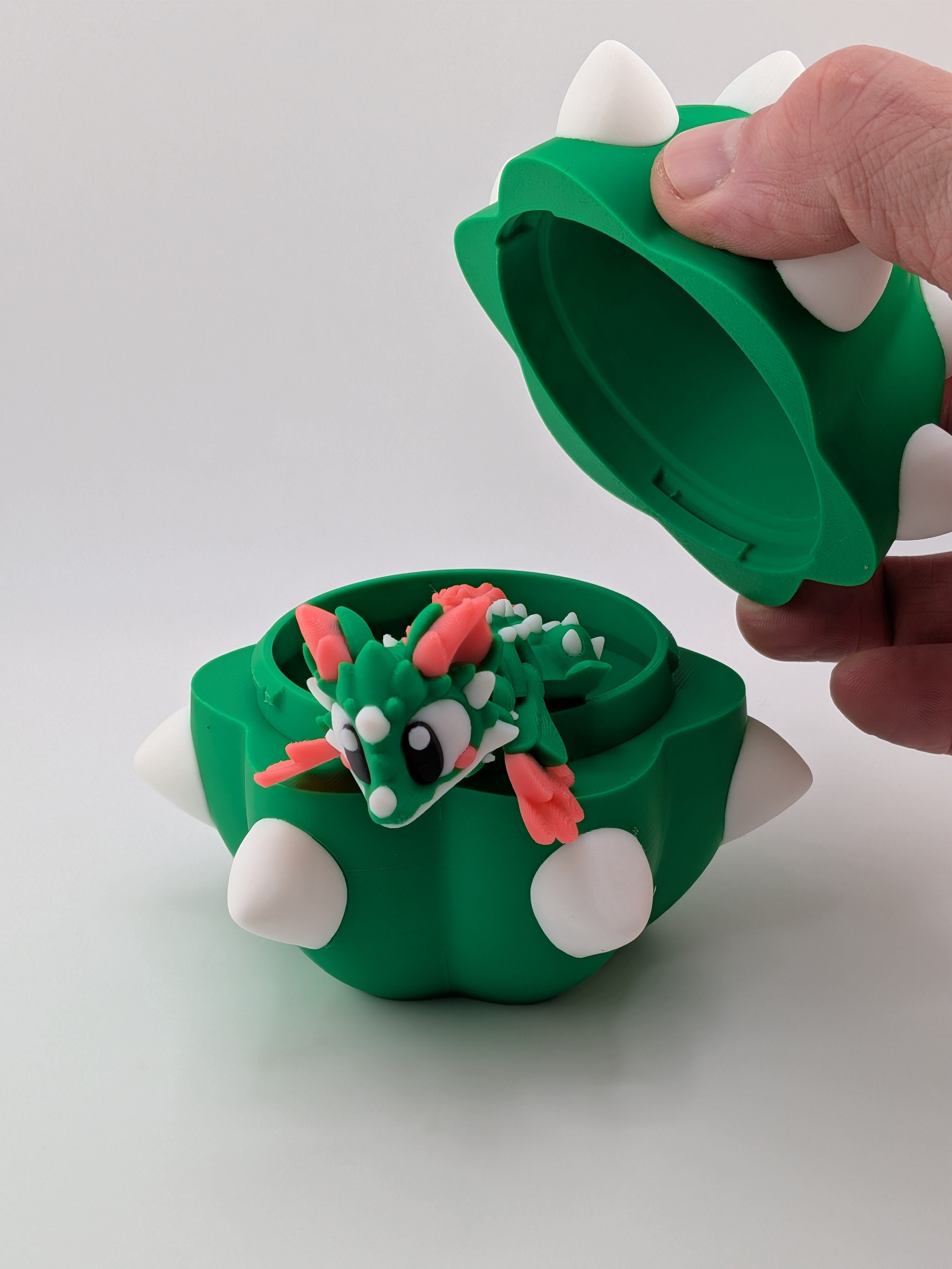 🌵🐉 Mini Cactus Flexi Dragon & Egg! 🥚 Desert-Core Articulated Fidget Toy ✨🌸