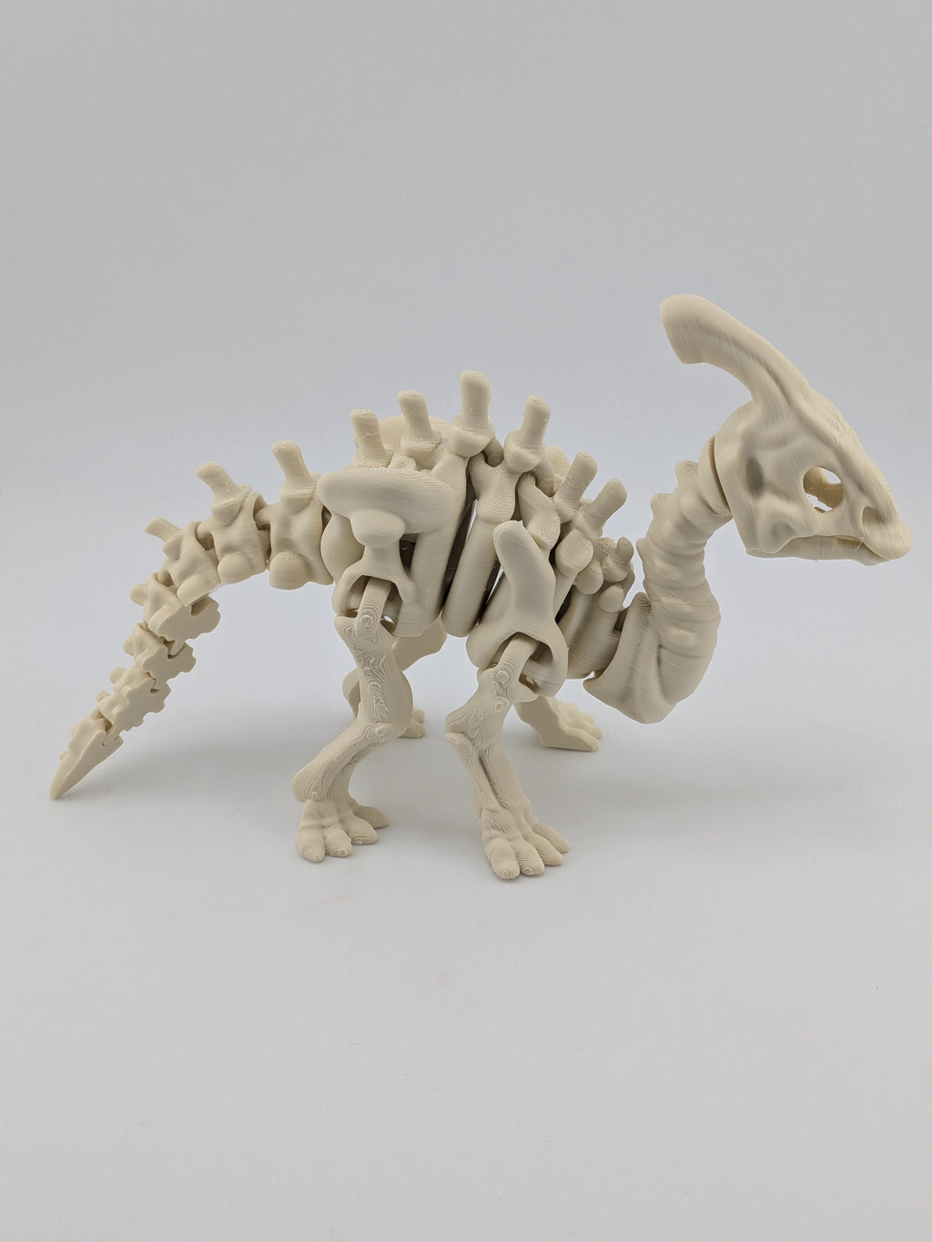 Flexi Skeleton Parasaurolophus – 3D Printed PLA Toy
