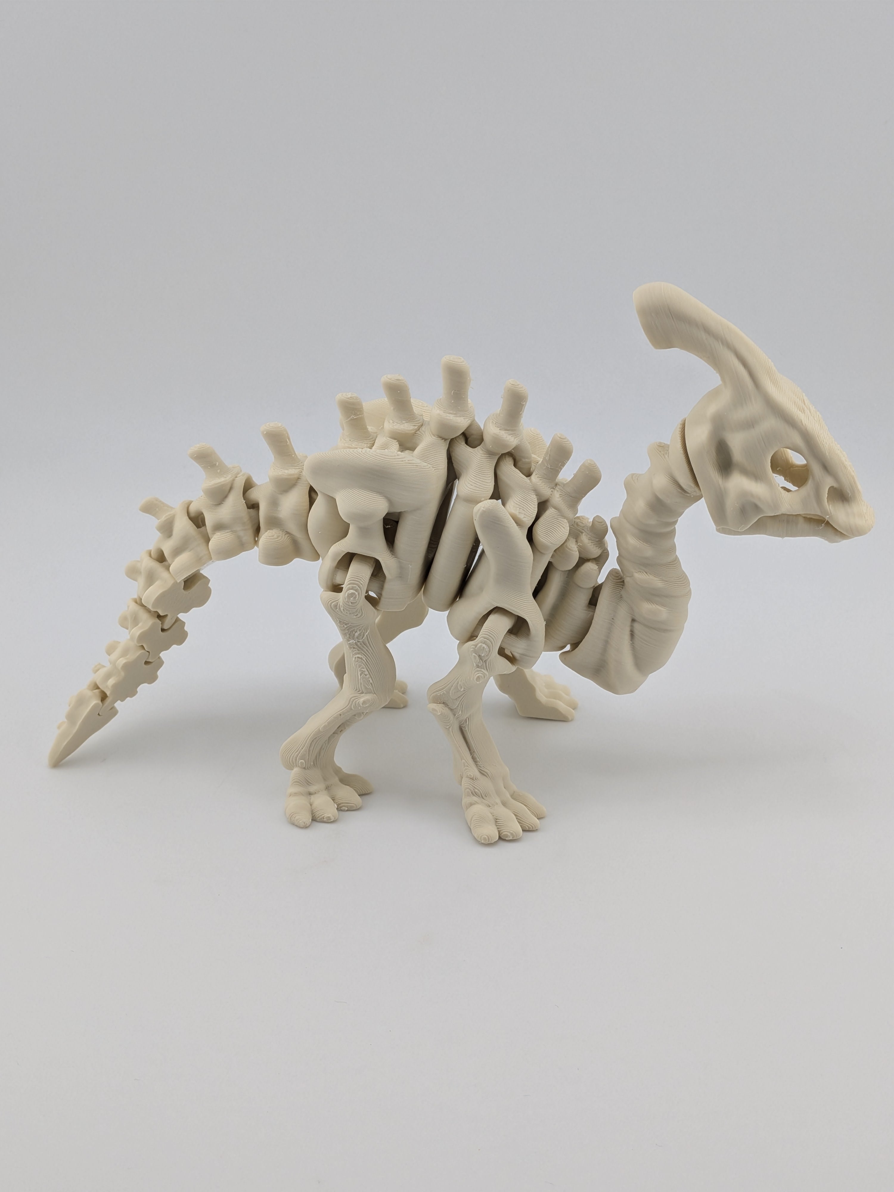 Flexi Skeleton Parasaurolophus – 3D Printed PLA Toy