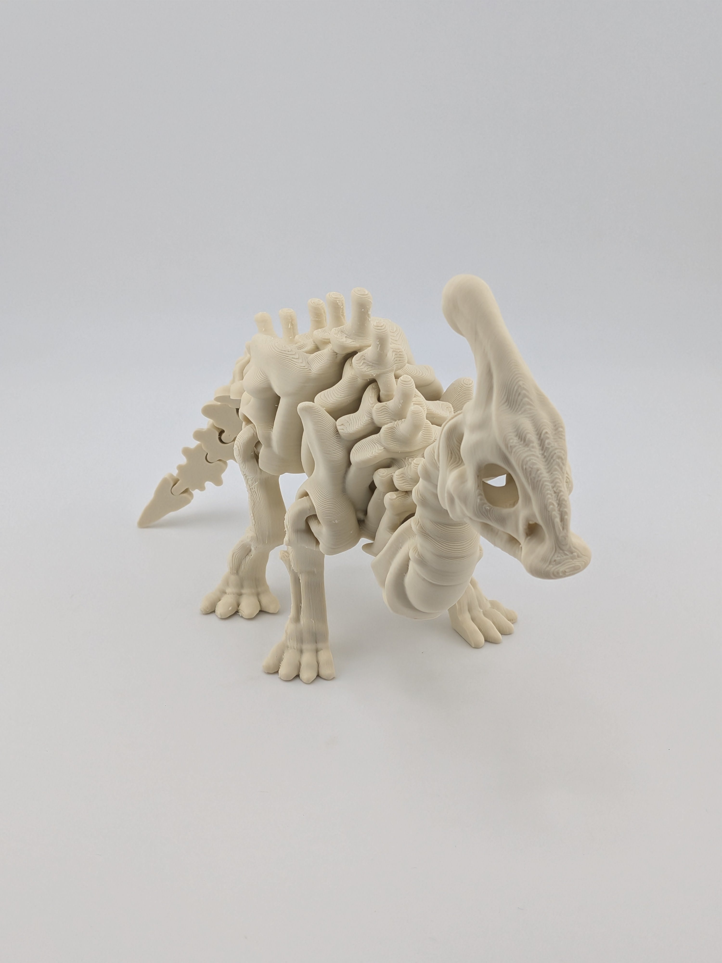 Flexi Skeleton Parasaurolophus – 3D Printed PLA Toy