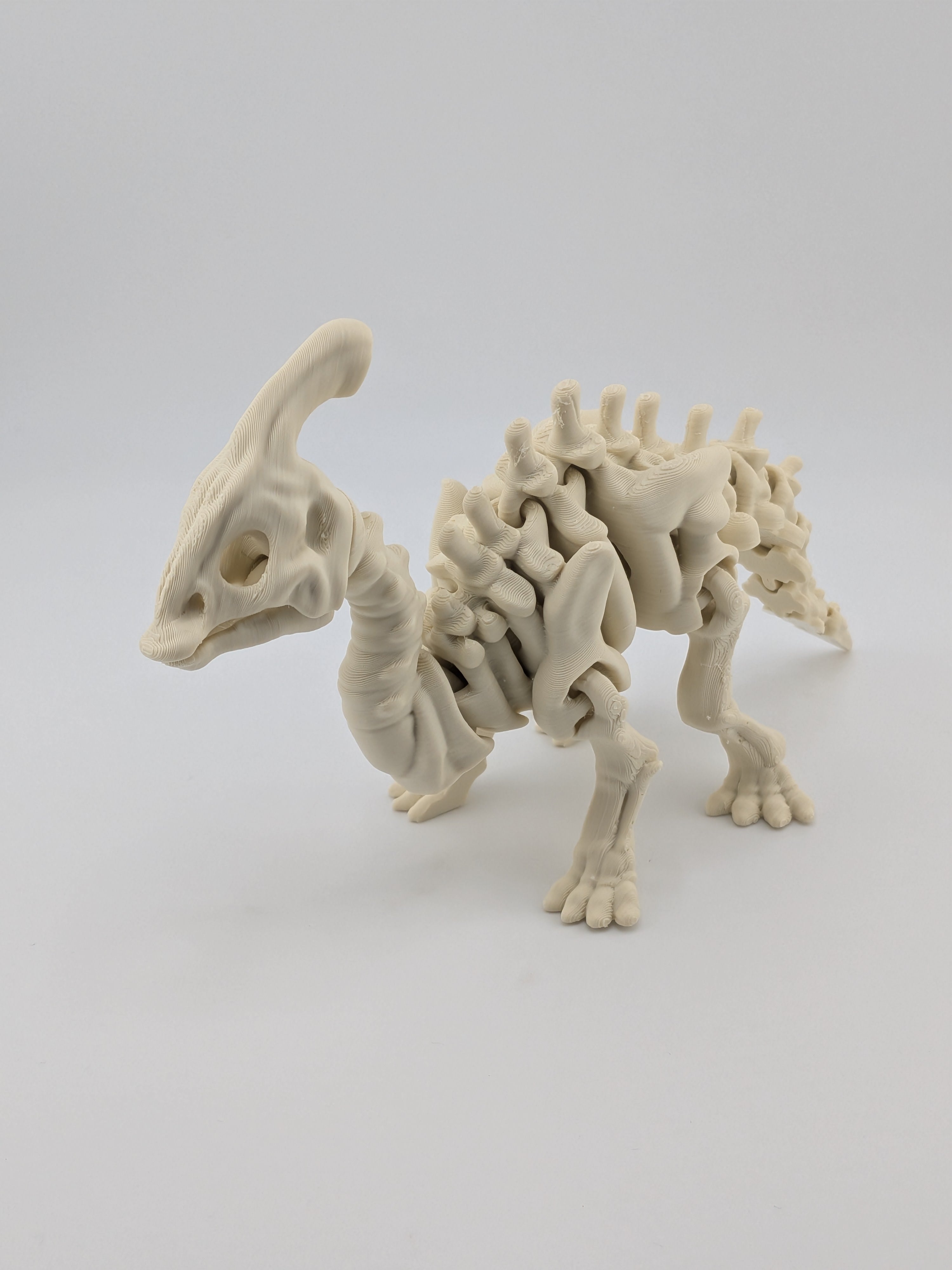 Flexi Skeleton Parasaurolophus – 3D Printed PLA Toy