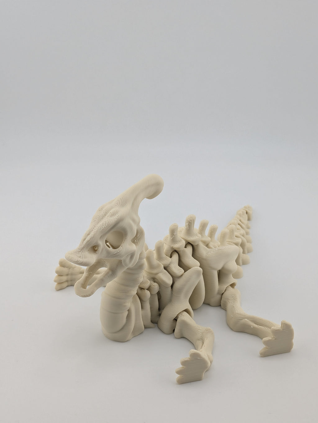 Flexi Skeleton Parasaurolophus – 3D Printed PLA Toy