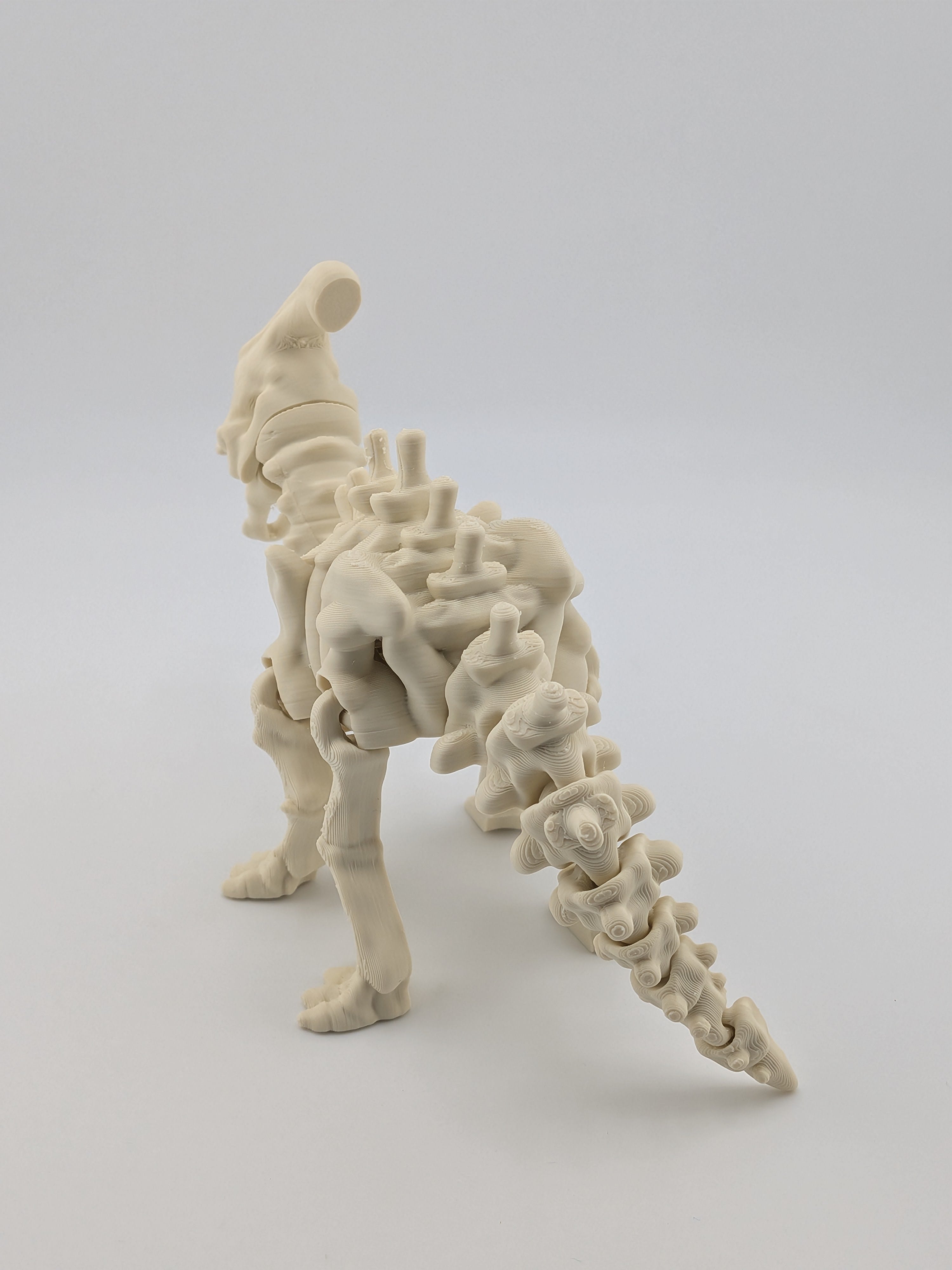 Flexi Skeleton Parasaurolophus – 3D Printed PLA Toy