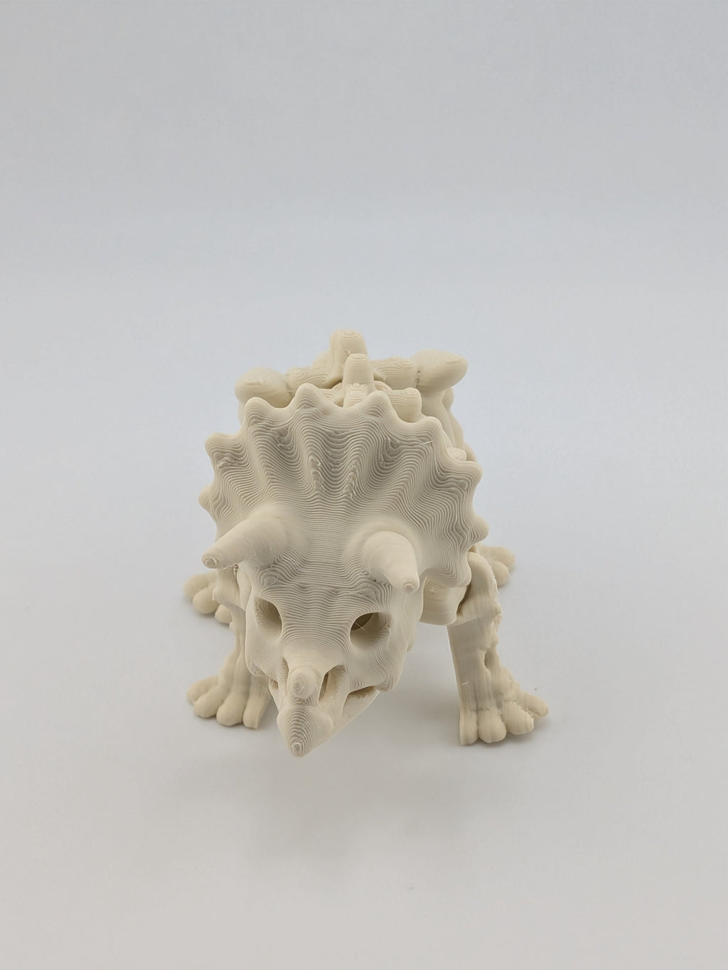 Flexi Skeleton Triceratops – 3D Printed PLA Toy