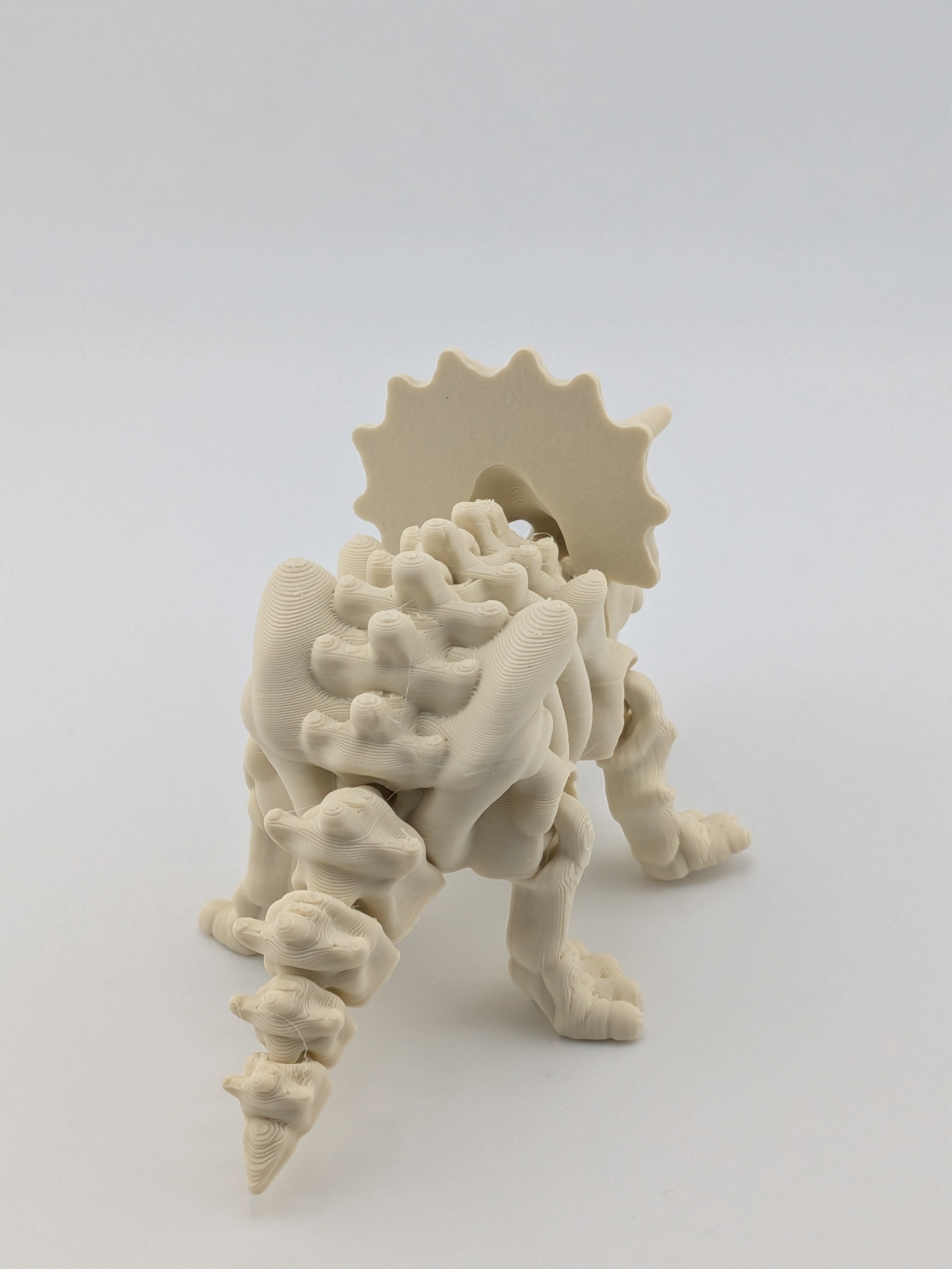 Flexi Skeleton Triceratops – 3D Printed PLA Toy