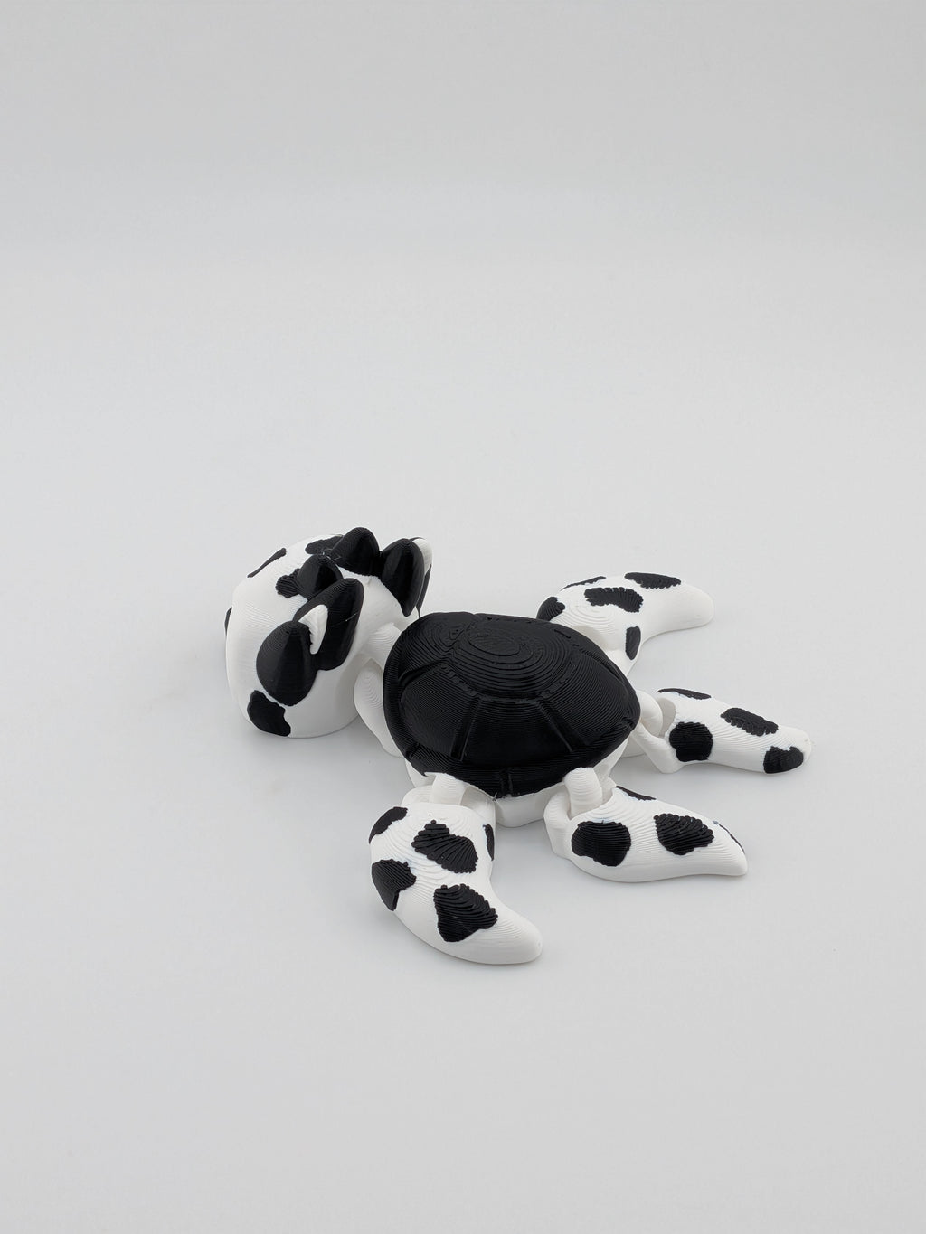 🐄🐢 The Moo-Turtle Flexi! 🥛 3.5" Articulated Spotted Cow-Turtle Fidget ✨🌾