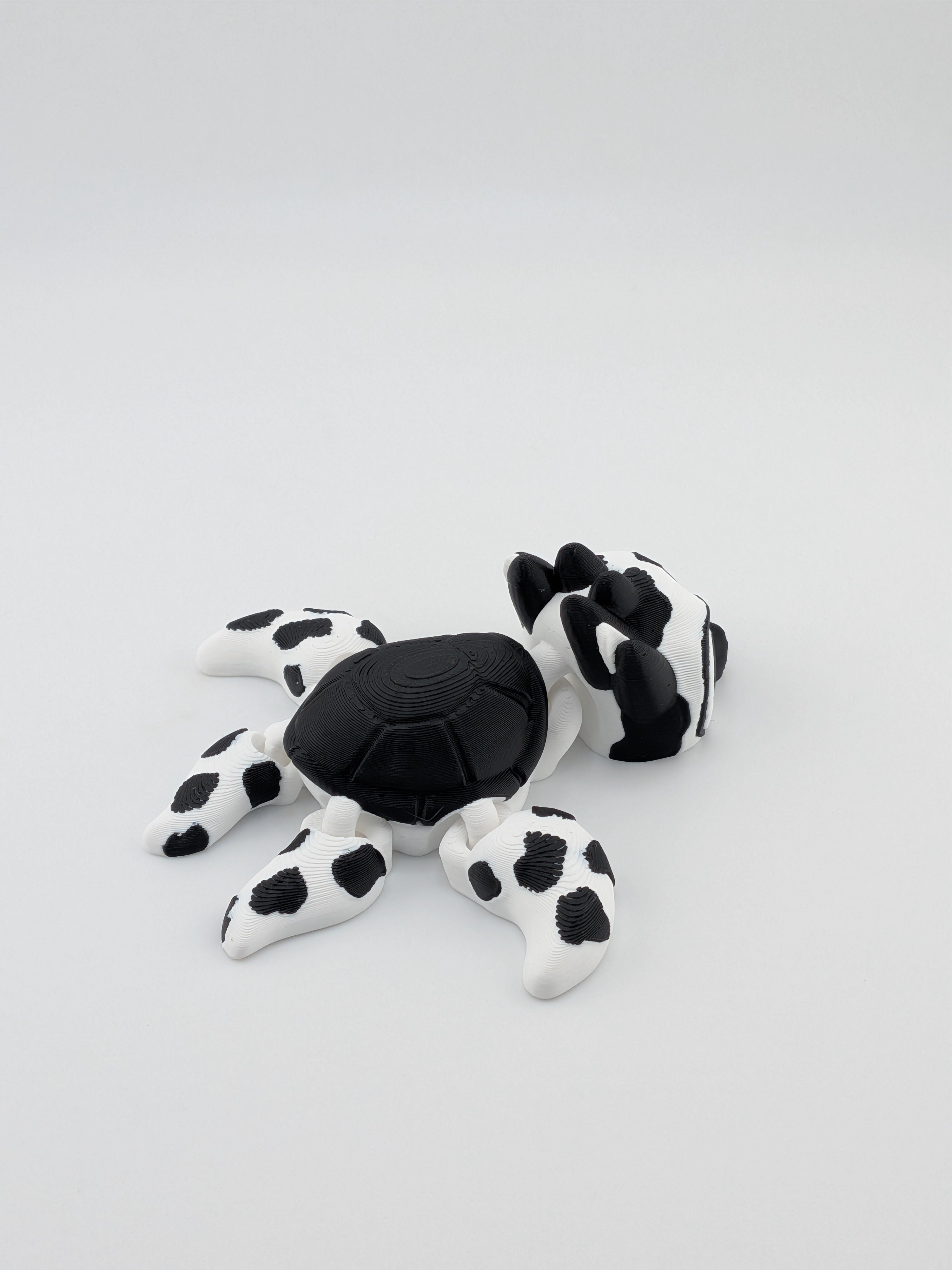 🐄🐢 The Moo-Turtle Flexi! 🥛 3.5" Articulated Spotted Cow-Turtle Fidget ✨🌾