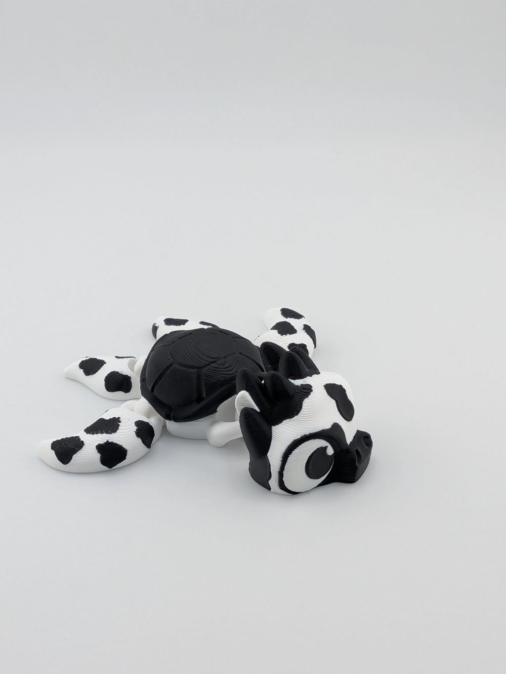 🐄🐢 The Moo-Turtle Flexi! 🥛 3.5" Articulated Spotted Cow-Turtle Fidget ✨🌾