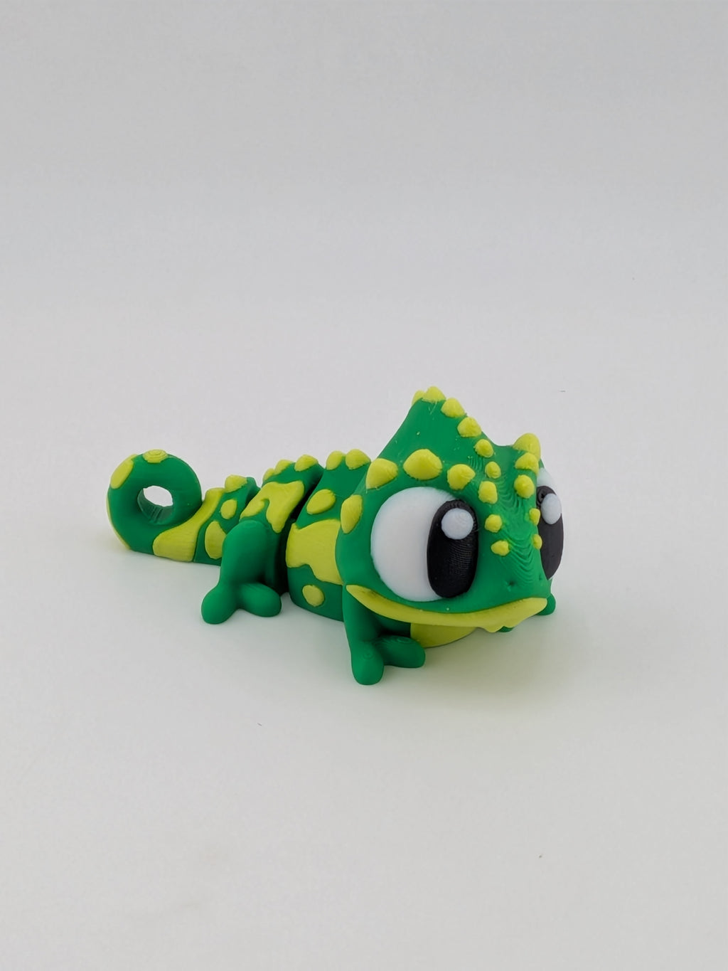🦎✨ 2.75" Mini Flexi-Chameleon | Articulated "Color-Shift" Fidget Bag Charm 🌴🌀