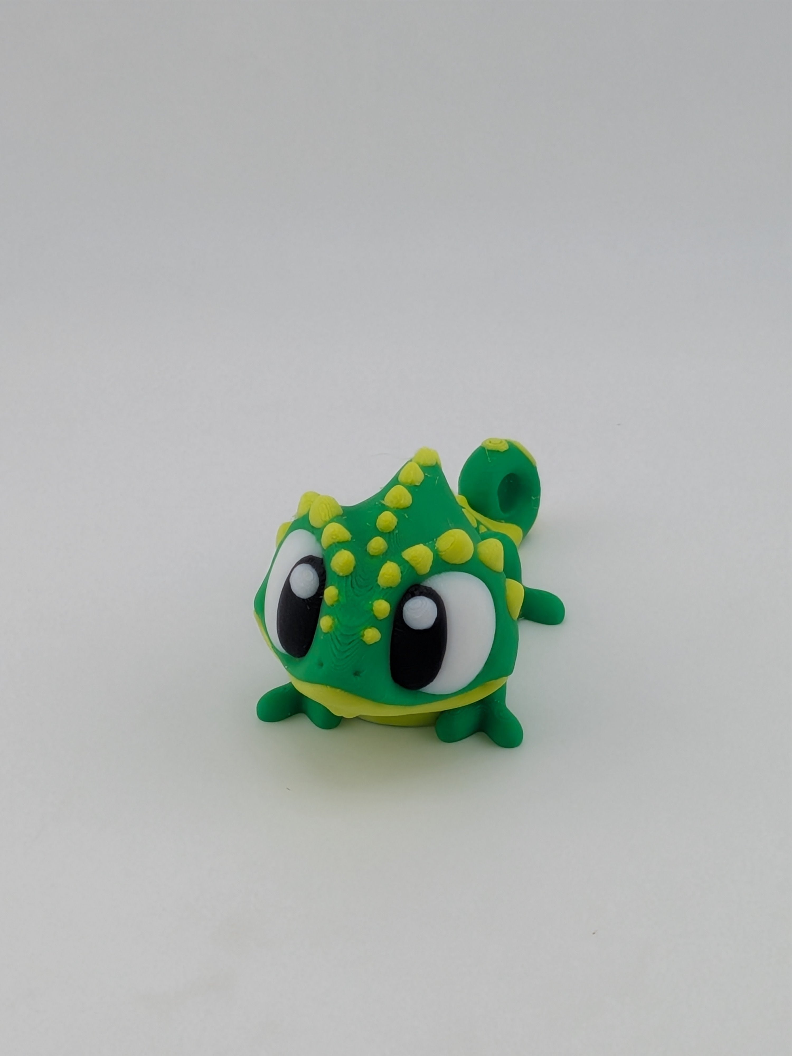 🦎✨ 2.75" Mini Flexi-Chameleon | Articulated "Color-Shift" Fidget Bag Charm 🌴🌀