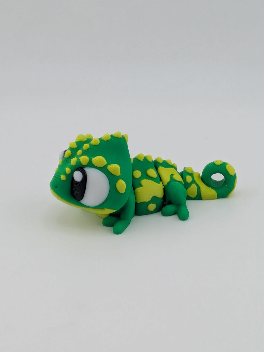 🦎✨ 2.75" Mini Flexi-Chameleon | Articulated "Color-Shift" Fidget Bag Charm 🌴🌀