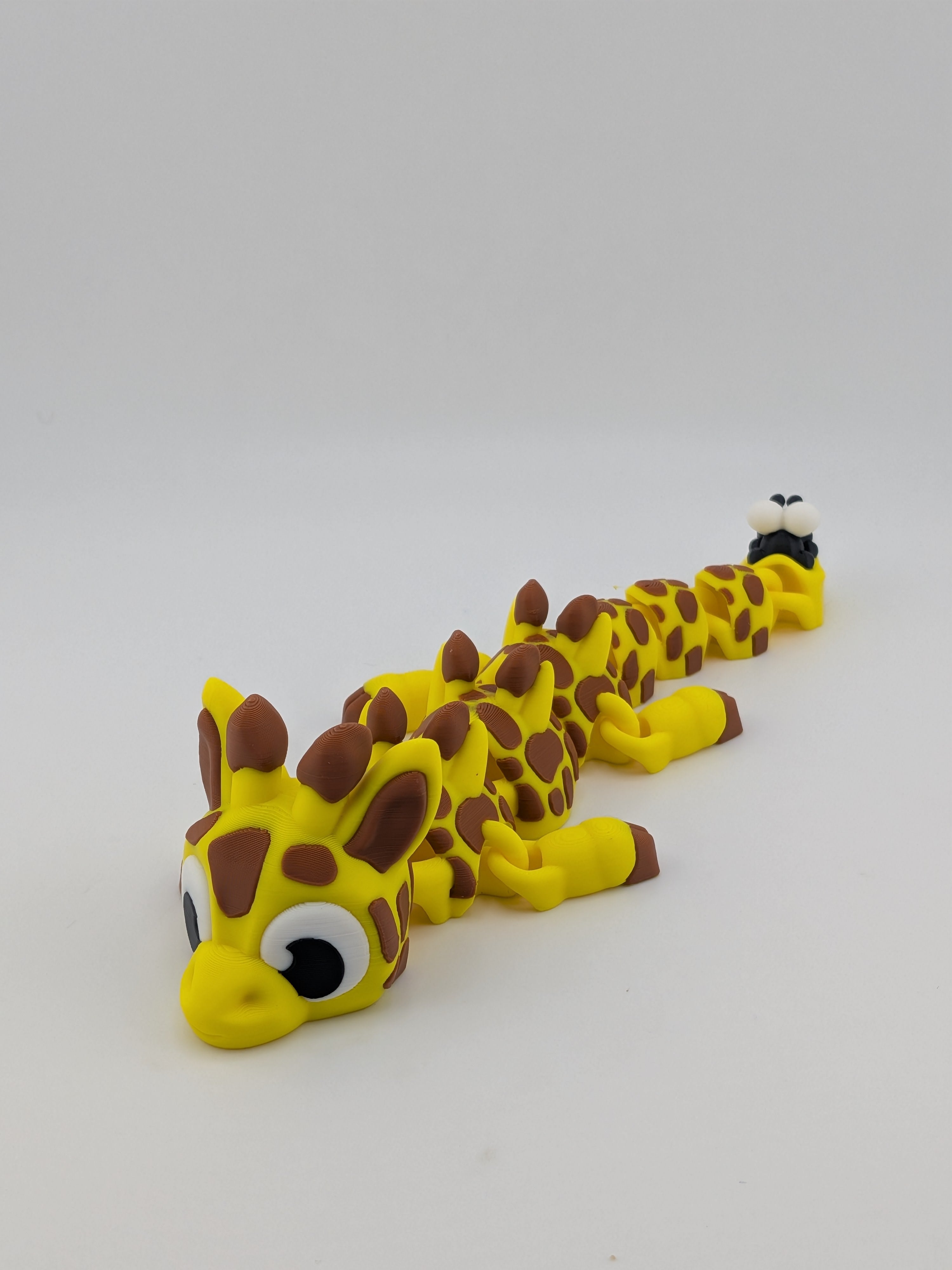 7" Giraffe Dragon Flexi | Articulated 3D Printed Fidget & Fly Sidekick