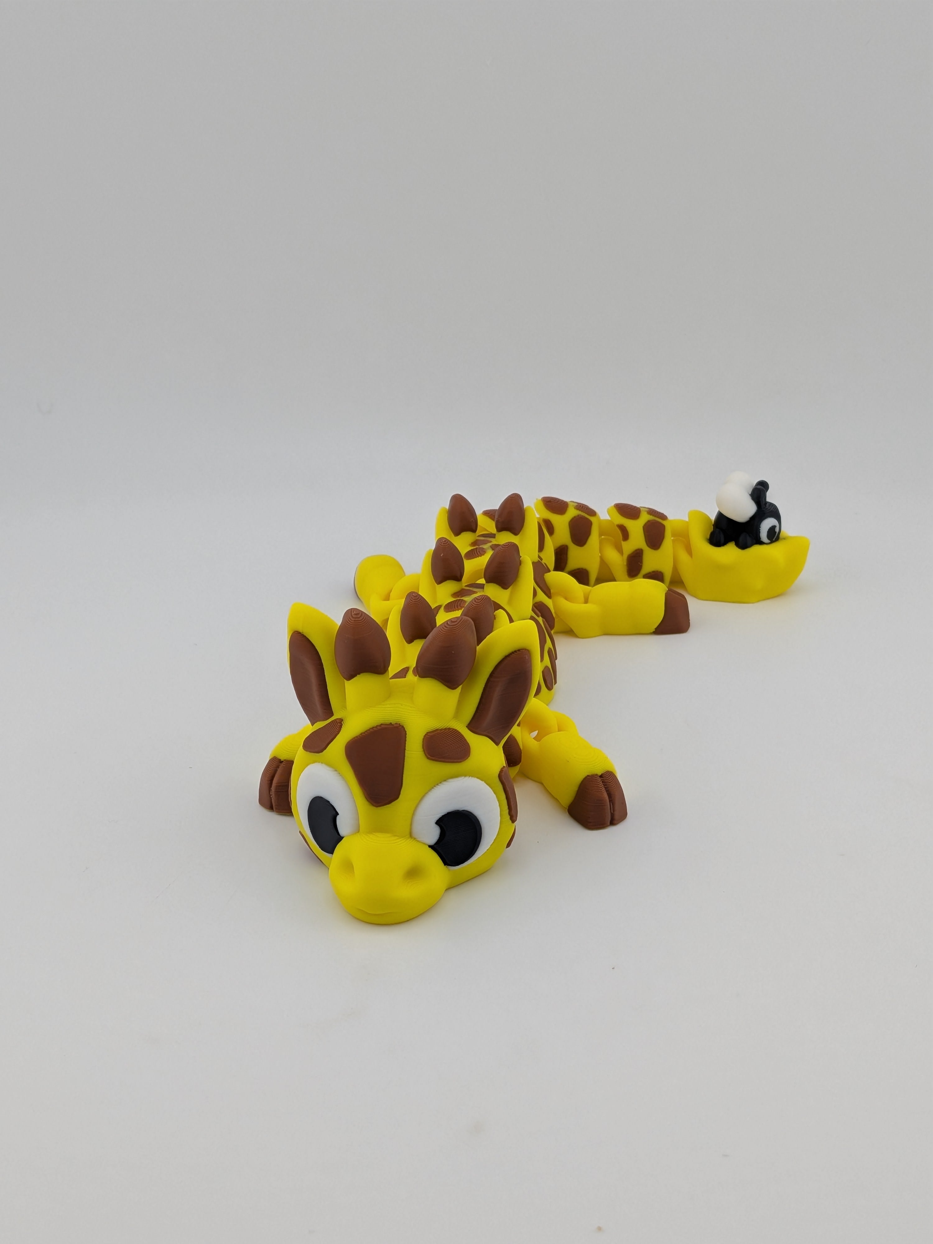 7" Giraffe Dragon Flexi | Articulated 3D Printed Fidget & Fly Sidekick
